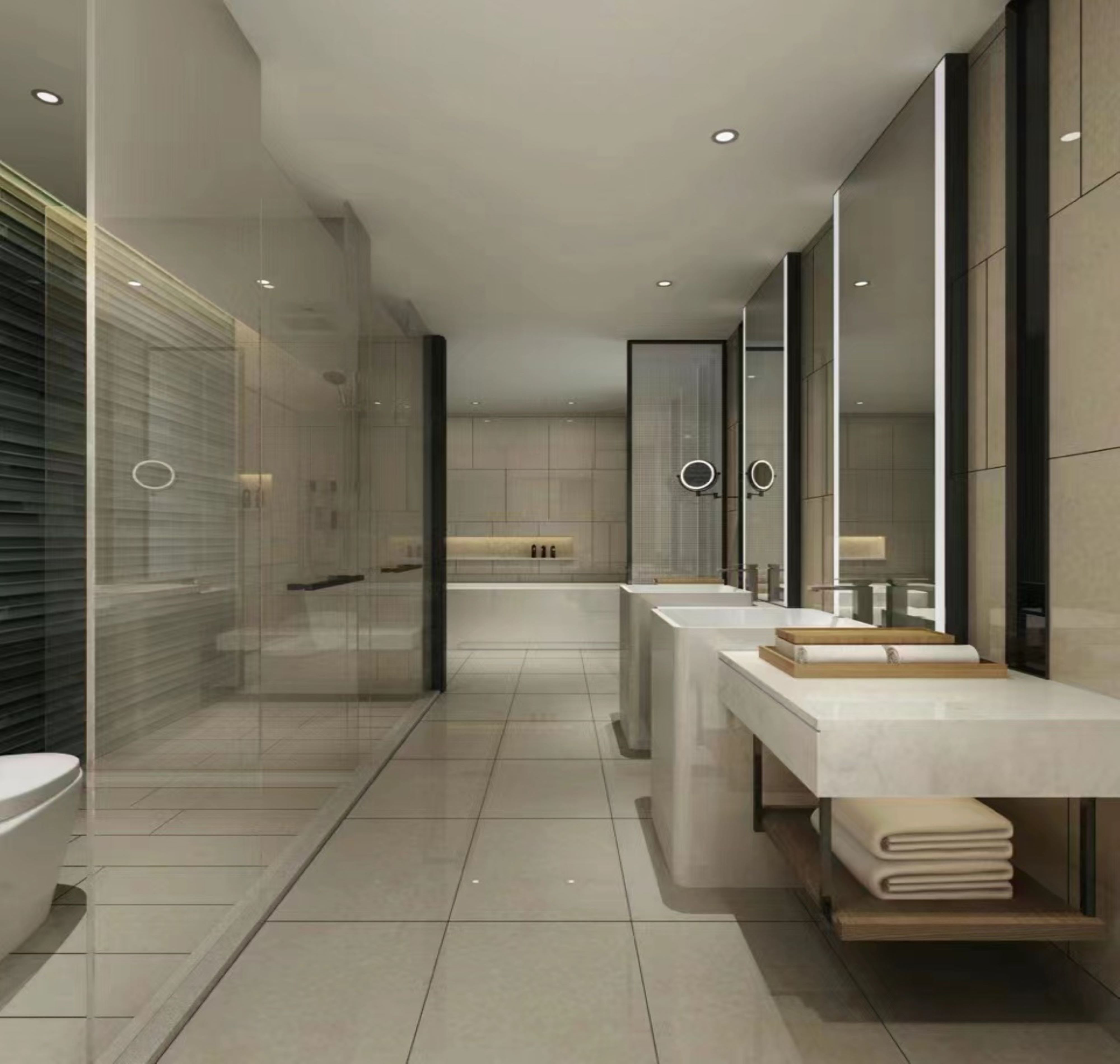 市民广场景套房