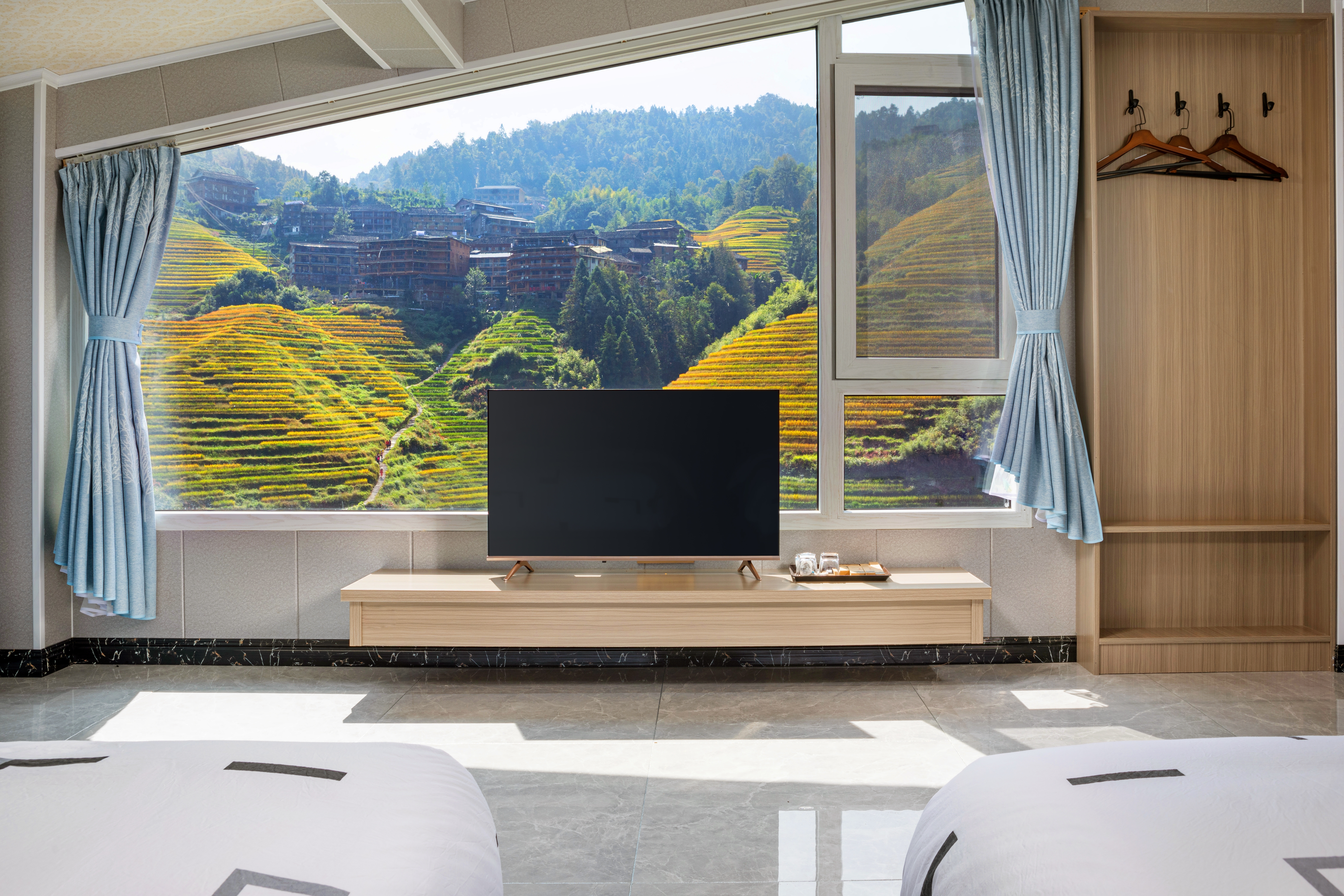 金色稻浪·270度日出观景阳台双床房