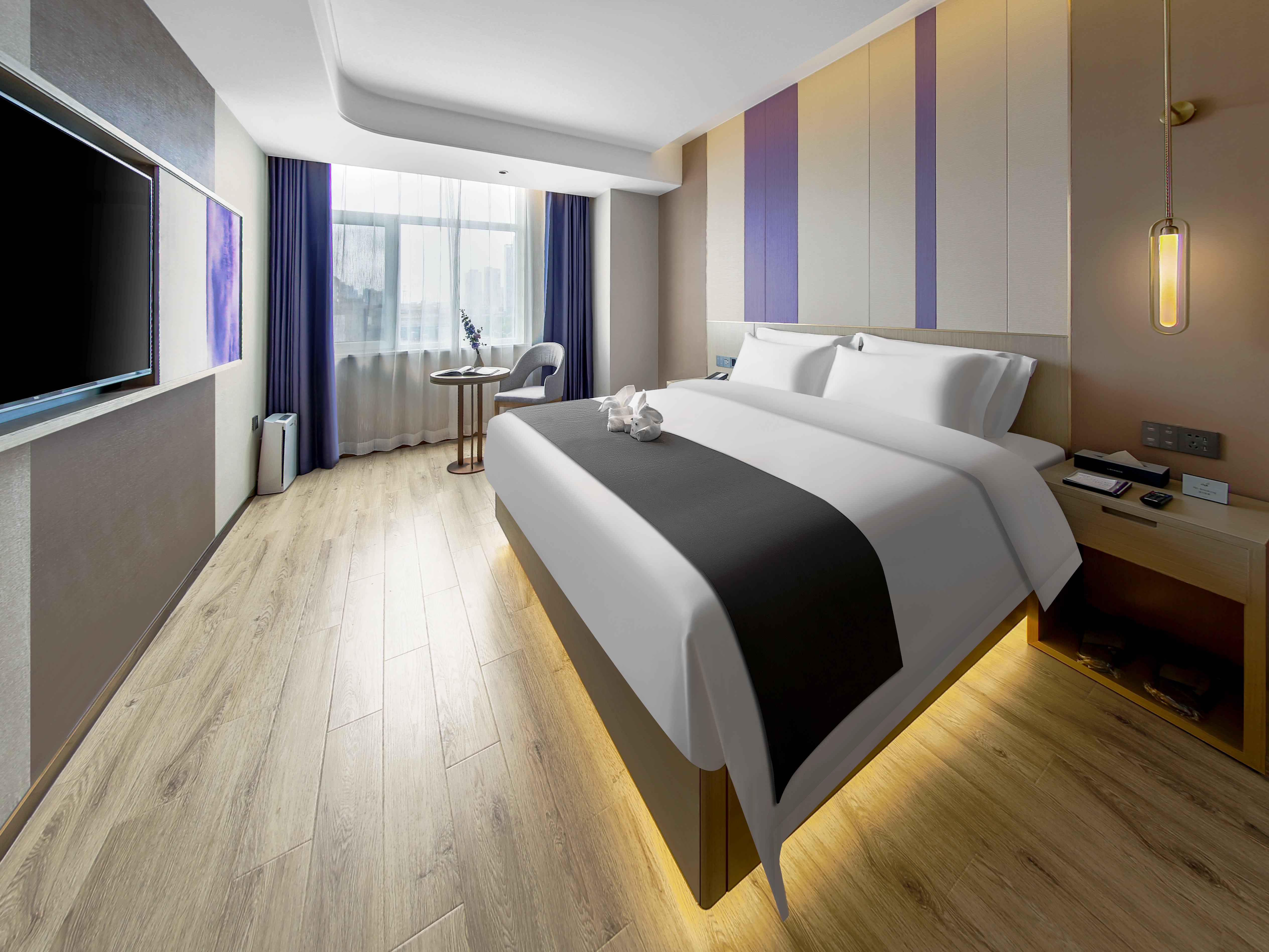 豪华大床房（慕斯睡眠床垫+梦洁床品+全屋智控+电视投屏）