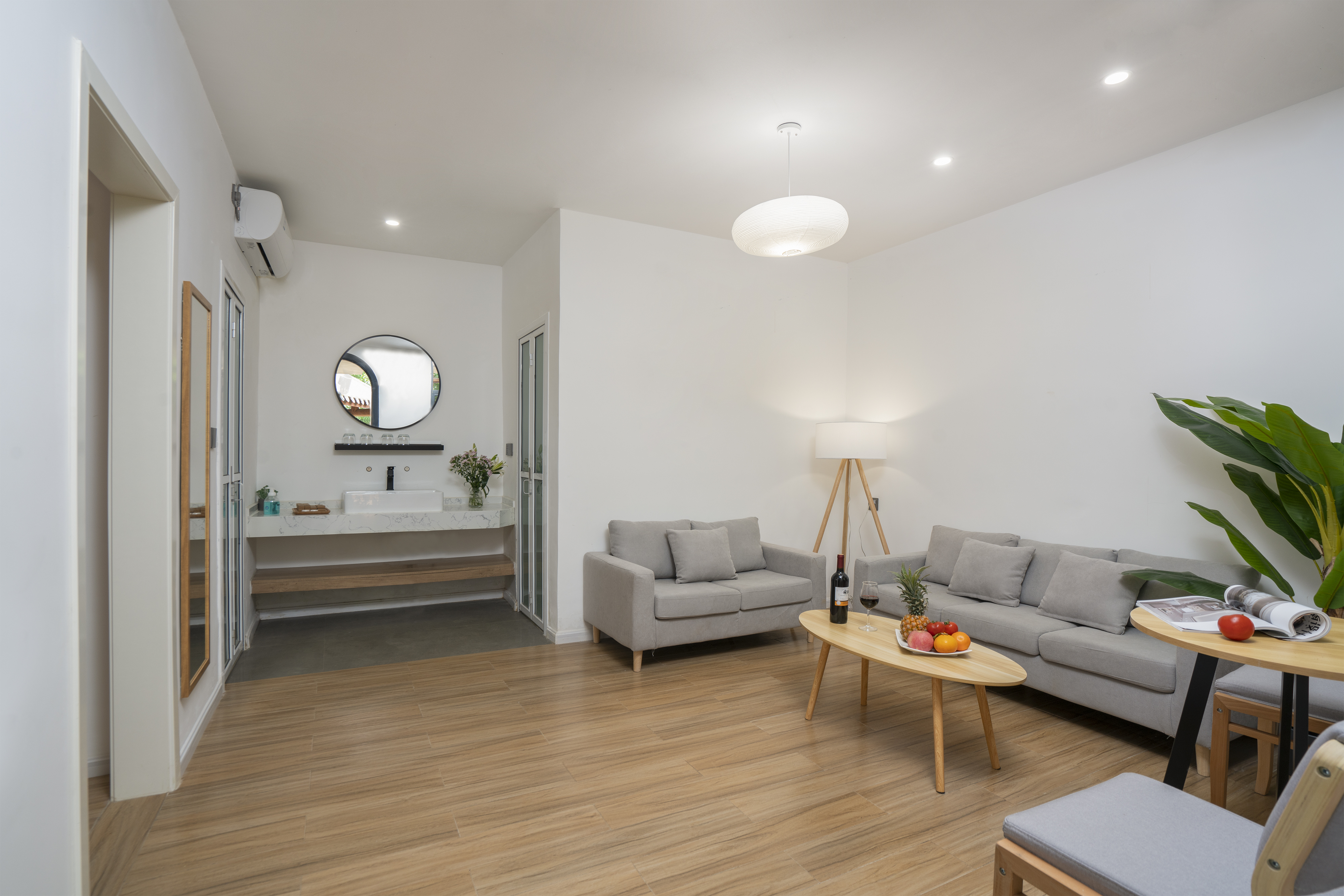 陌溪小院_家庭双床套房+茶台+冰箱+洗衣机