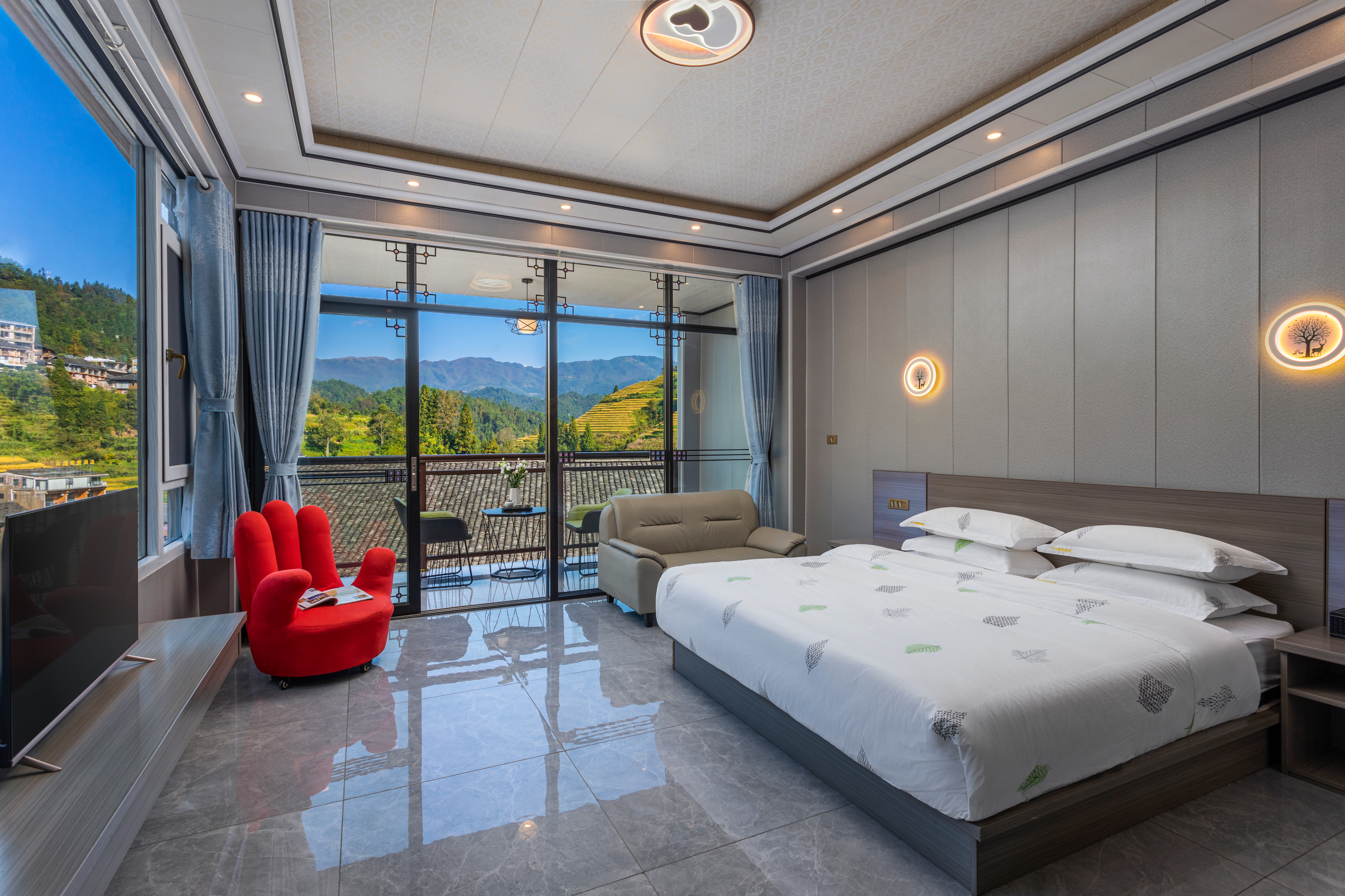 云端180度观景阳台大床房