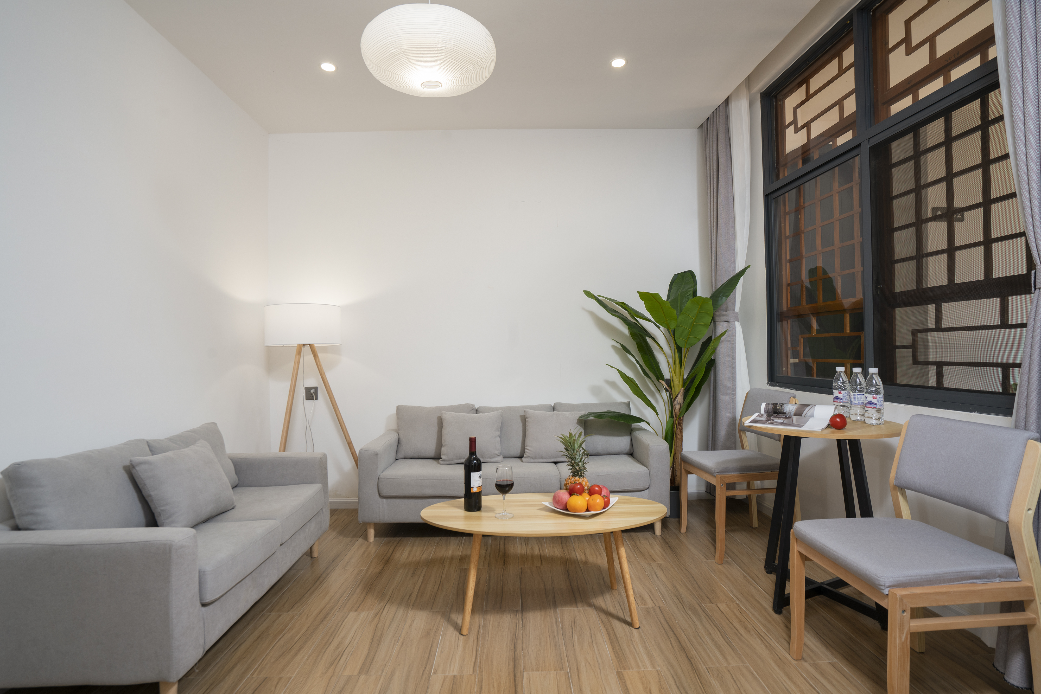 陌溪小院_家庭双床套房+茶台+冰箱+洗衣机