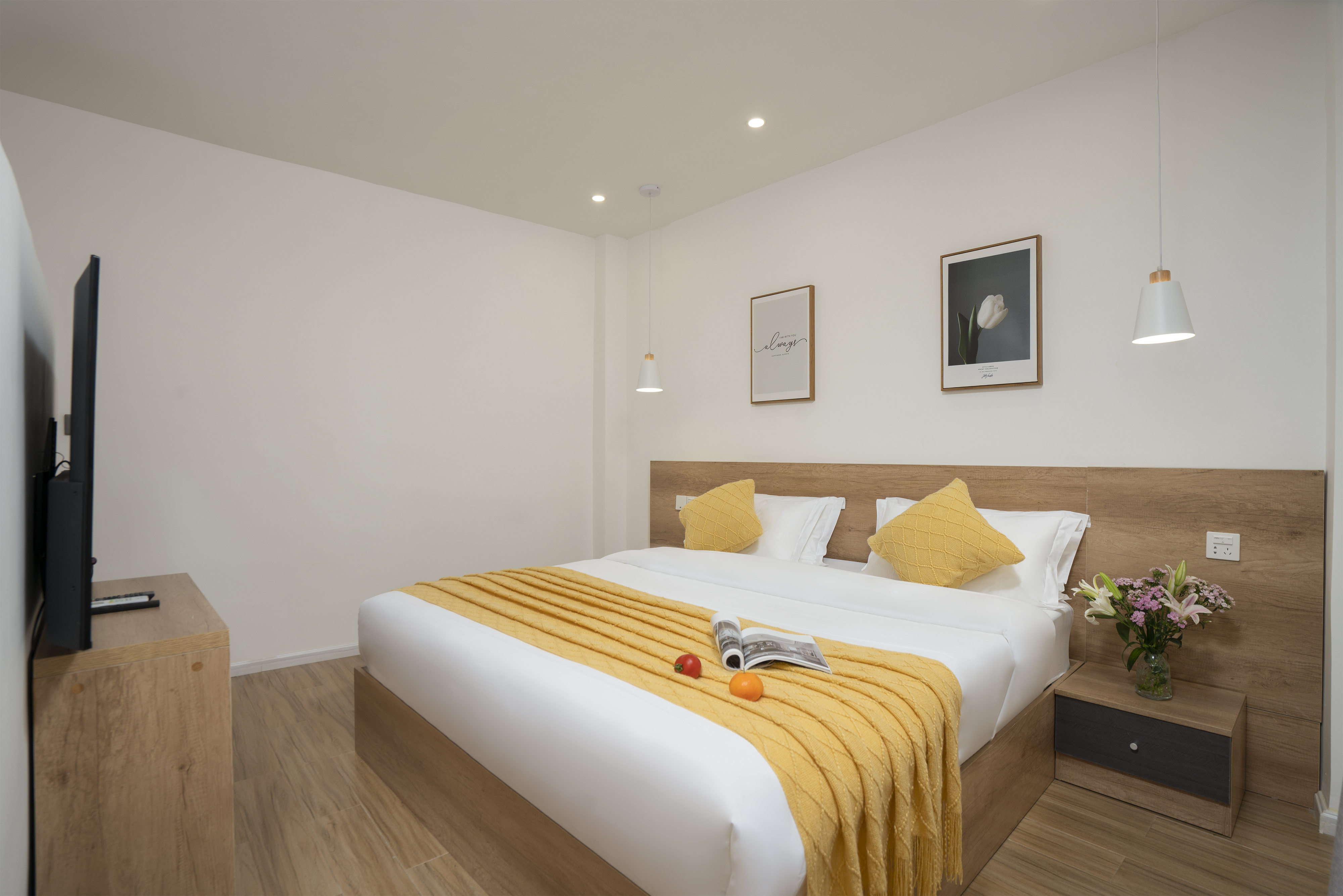 陌溪小院_家庭双床套房+茶台+冰箱+洗衣机