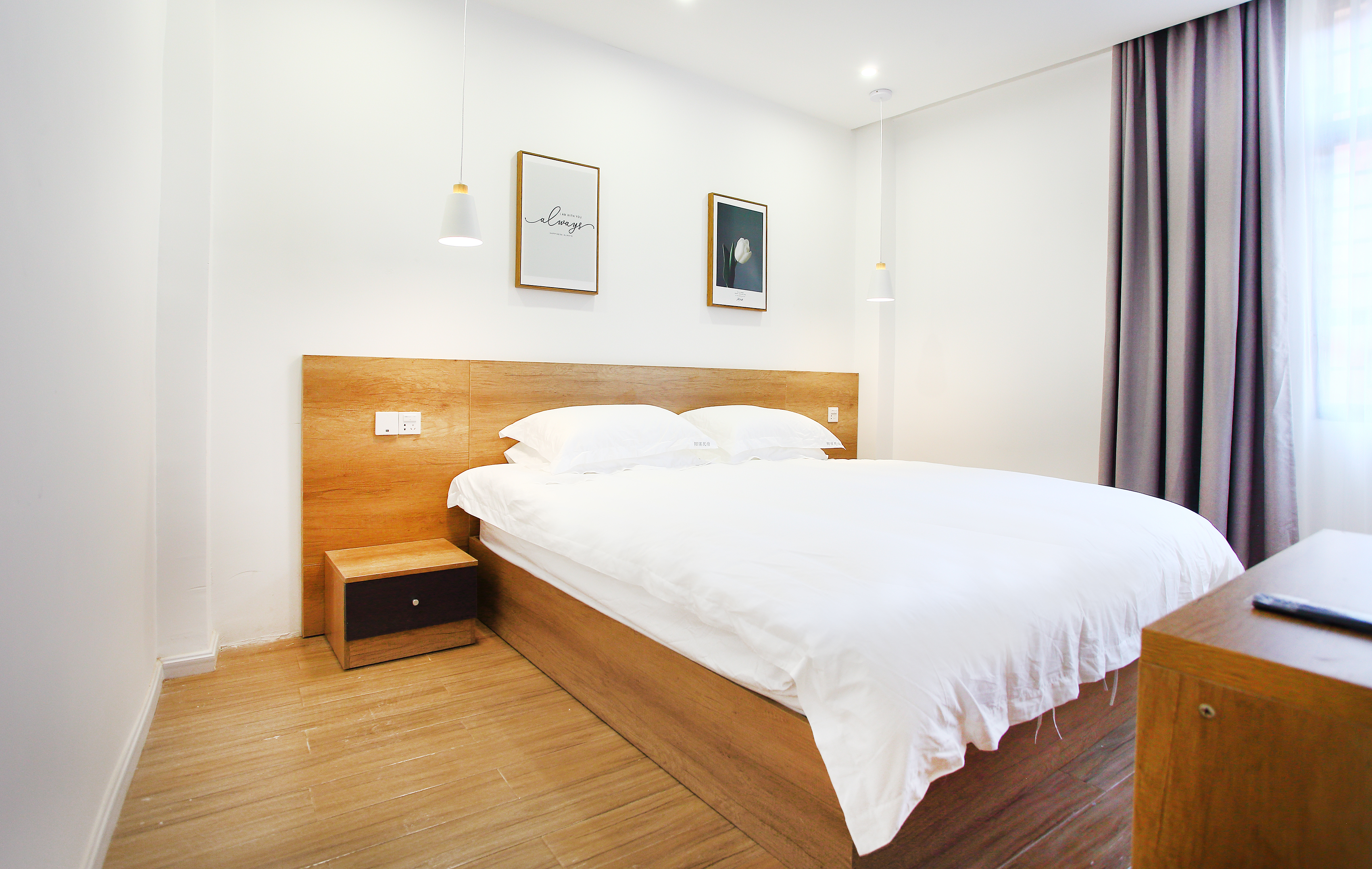 陌溪小院_家庭双床套房+茶台+冰箱+洗衣机