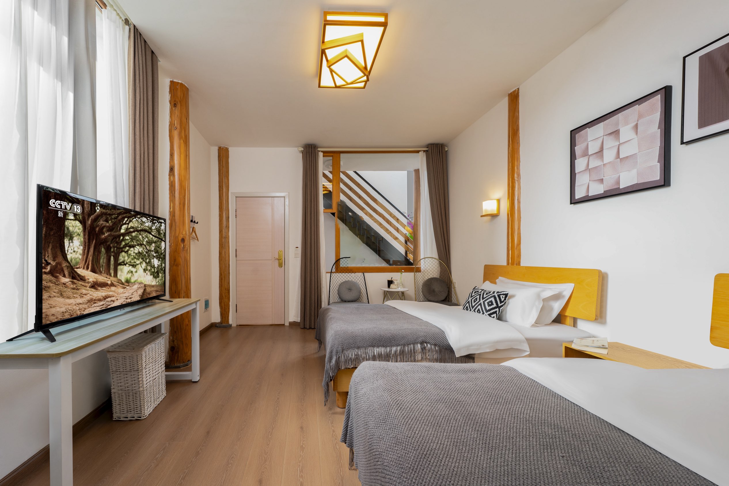 豪華庭院雙床房