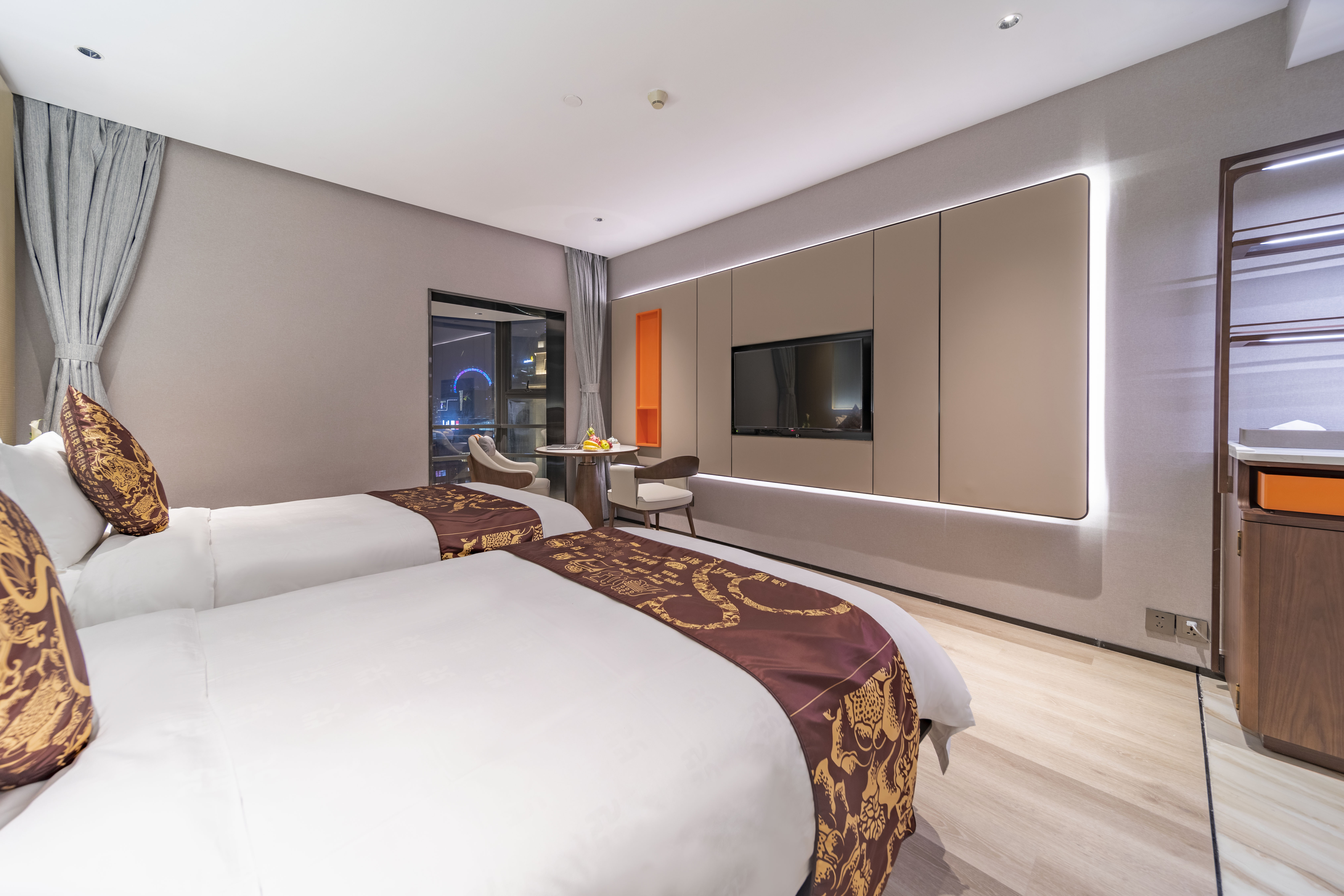 豪华低敏双床房（斯林百兰床垫）