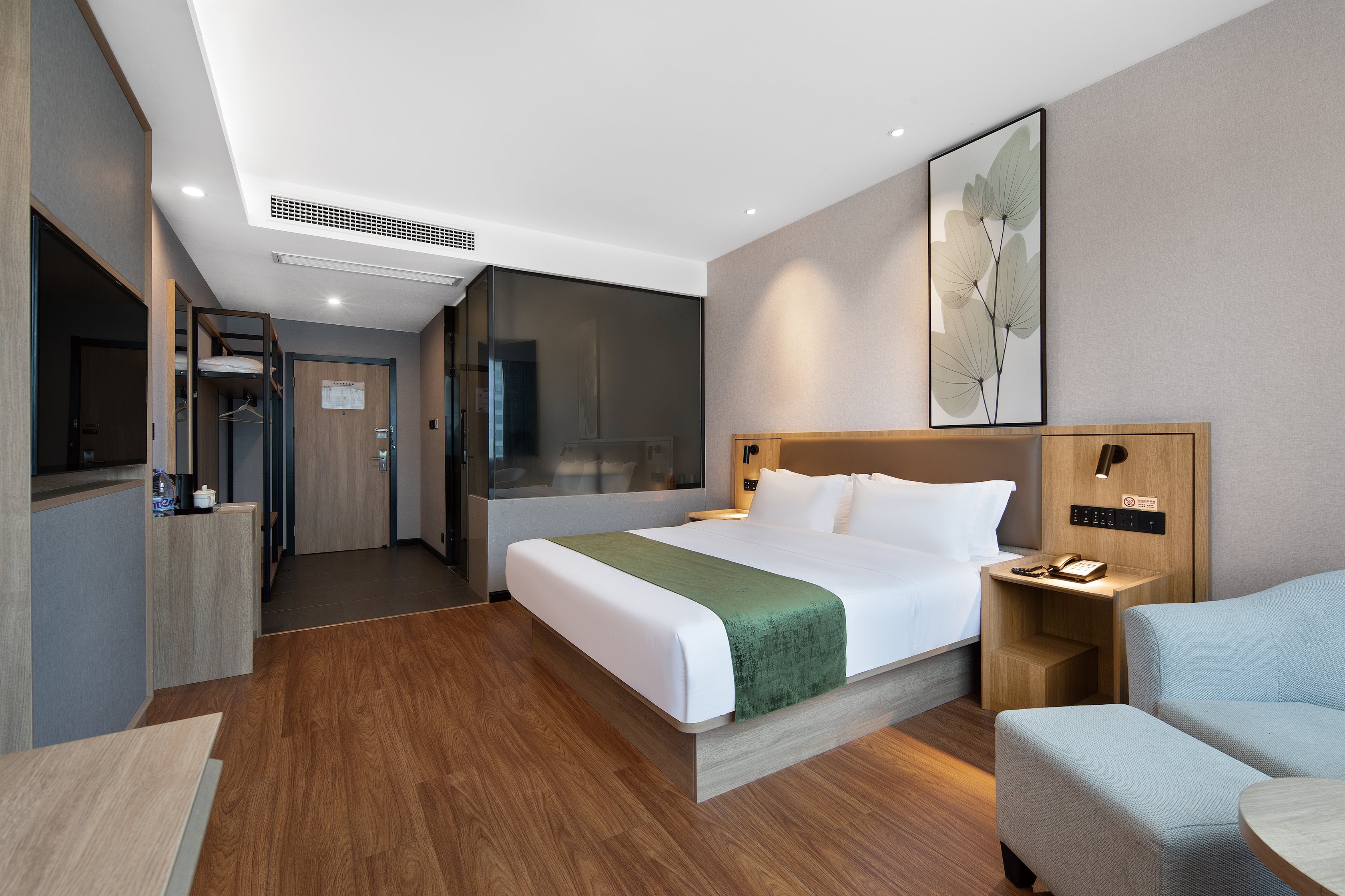 Zhirui Scenic Double Bed Room (Full Panoramic Sunlight Glass)