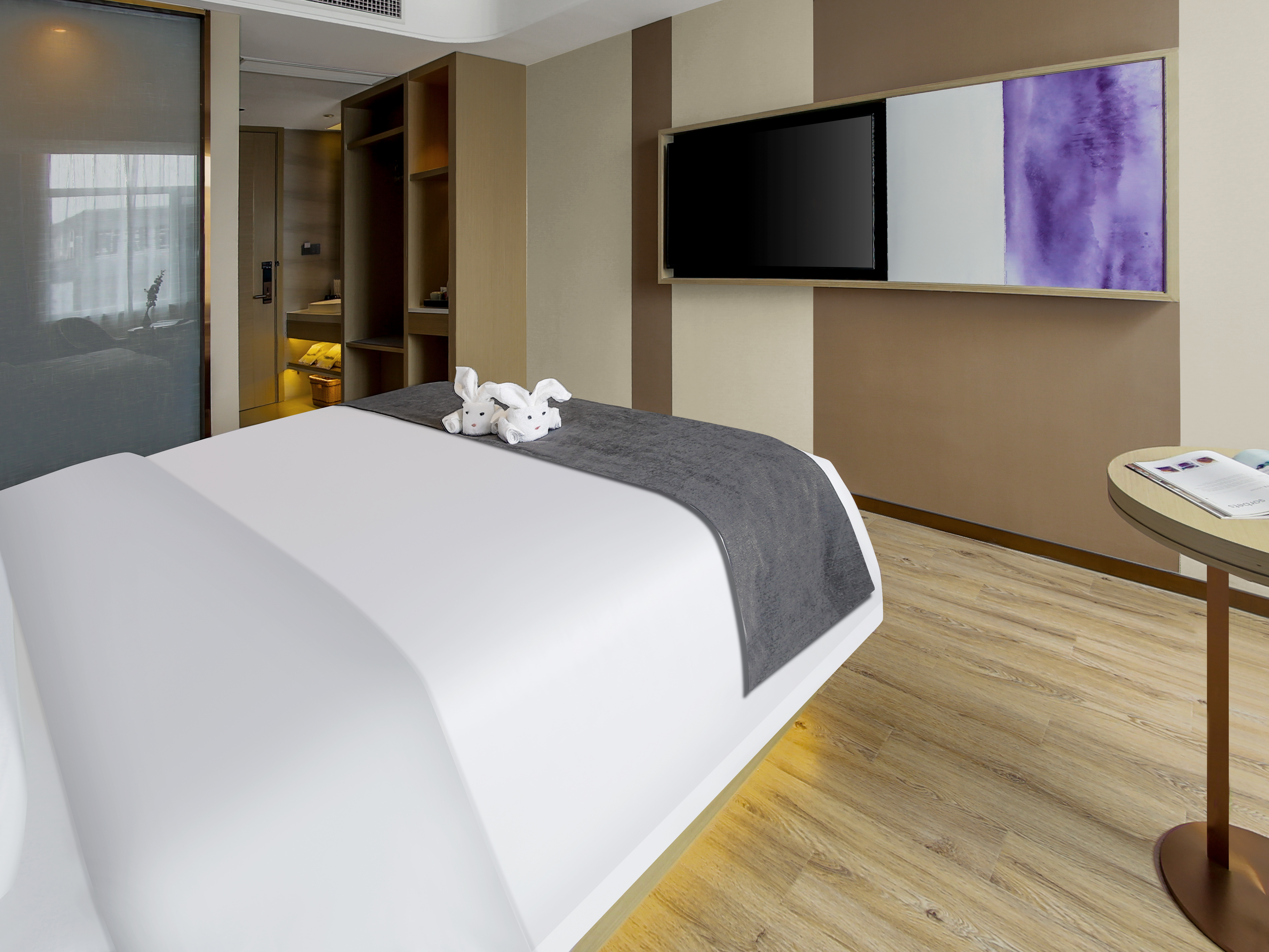 豪华大床房（慕斯睡眠床垫+梦洁床品+全屋智控+电视投屏）