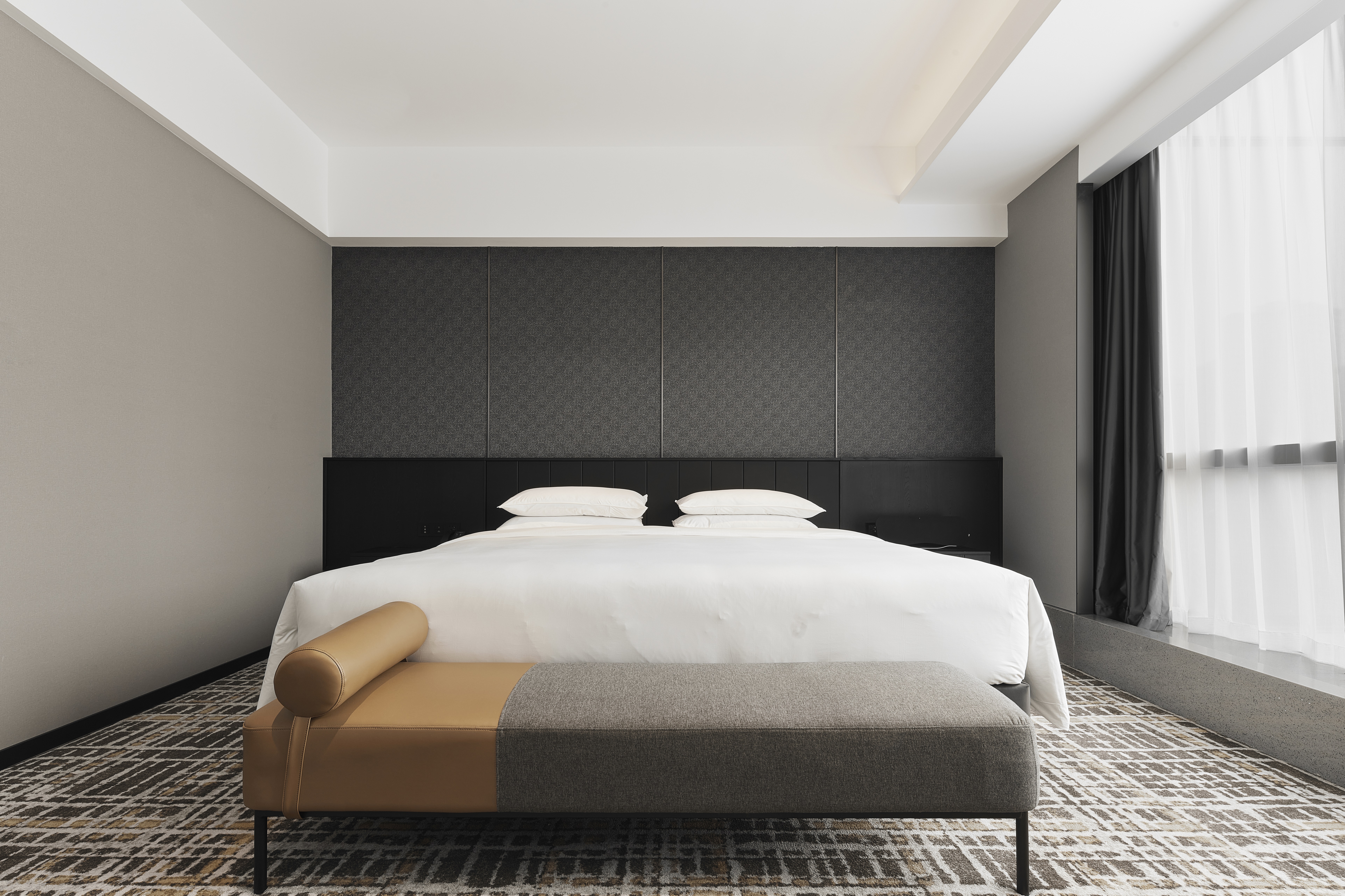 Party-Perfect Queen Bed Suite (Business Lounge + Party Table + Multipurpose Space + Bluetooth Speaker + Smart Toilet)