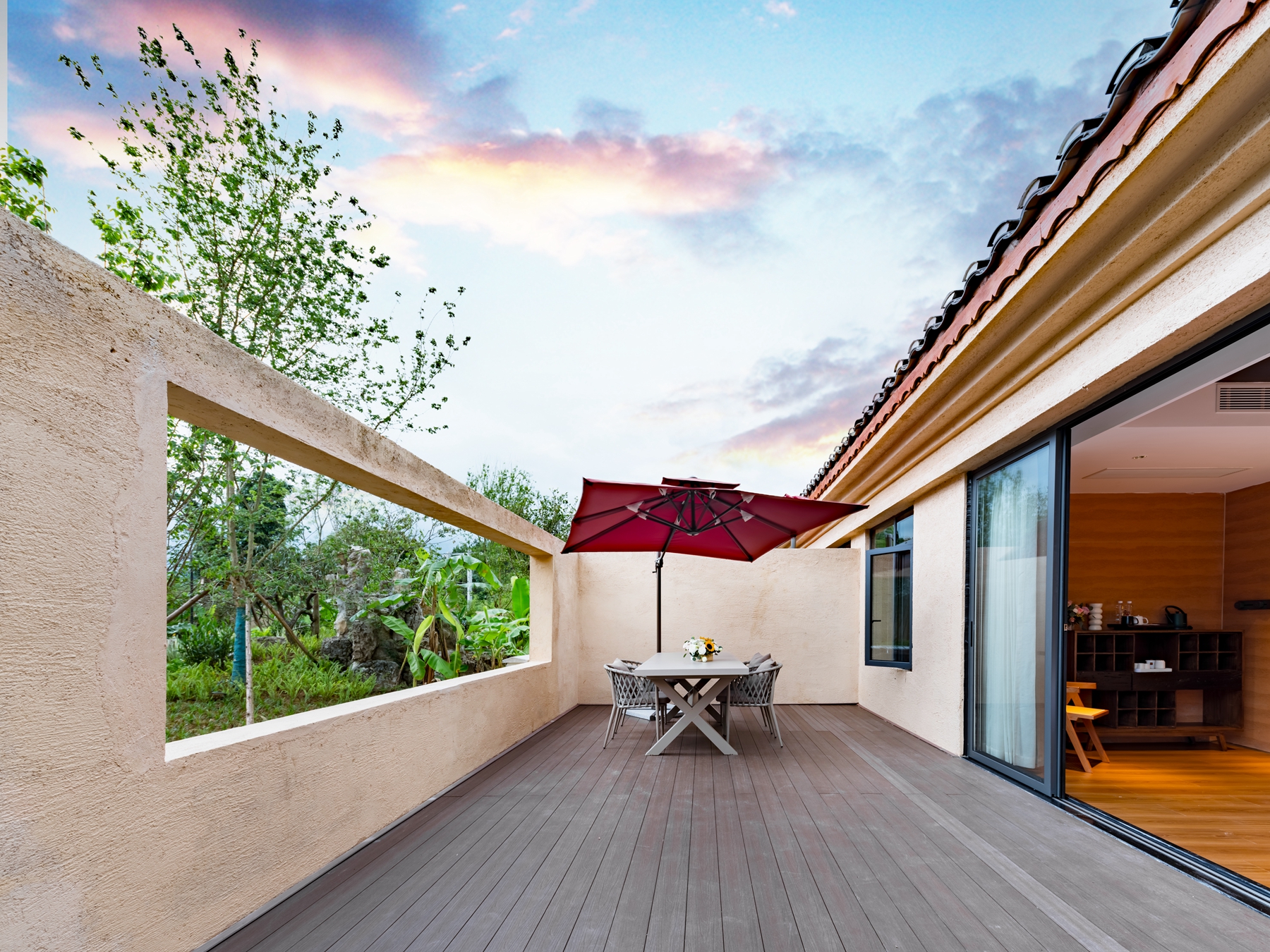 Mengyao Tai Garden-View Terrace Double Bed Room