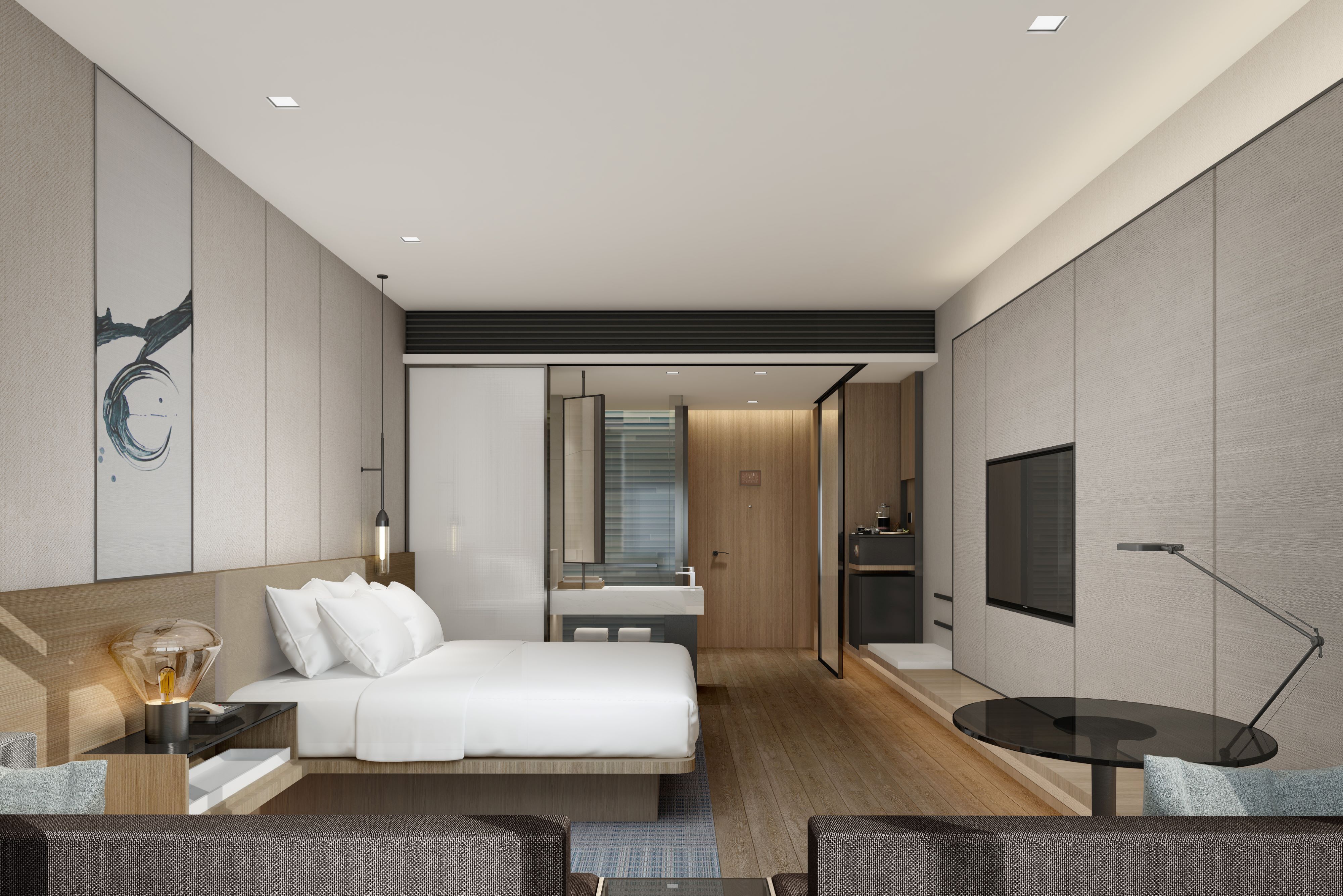 市民广场景大床房