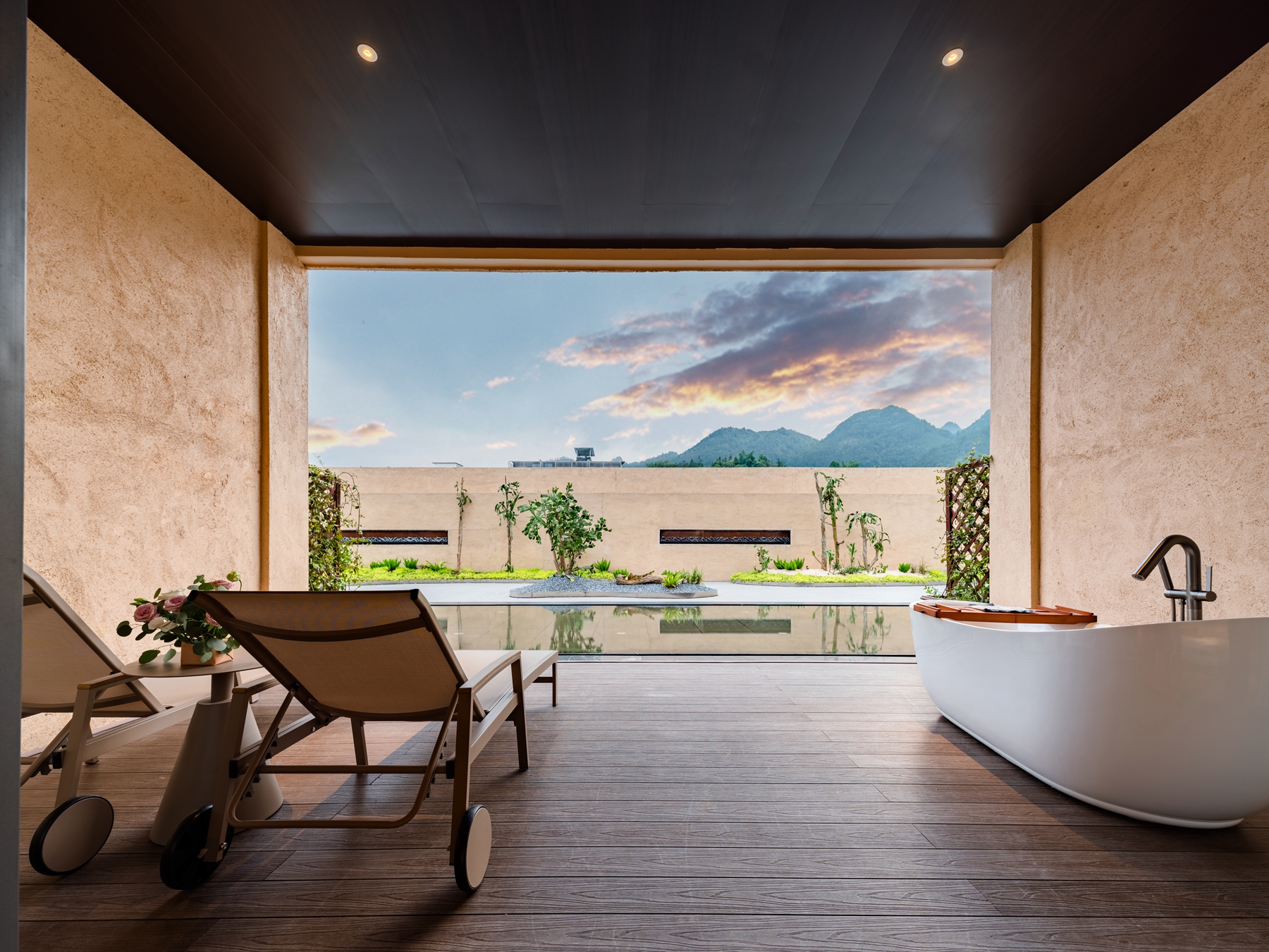 Biyao Ting Garden-View Terrace Twin Room