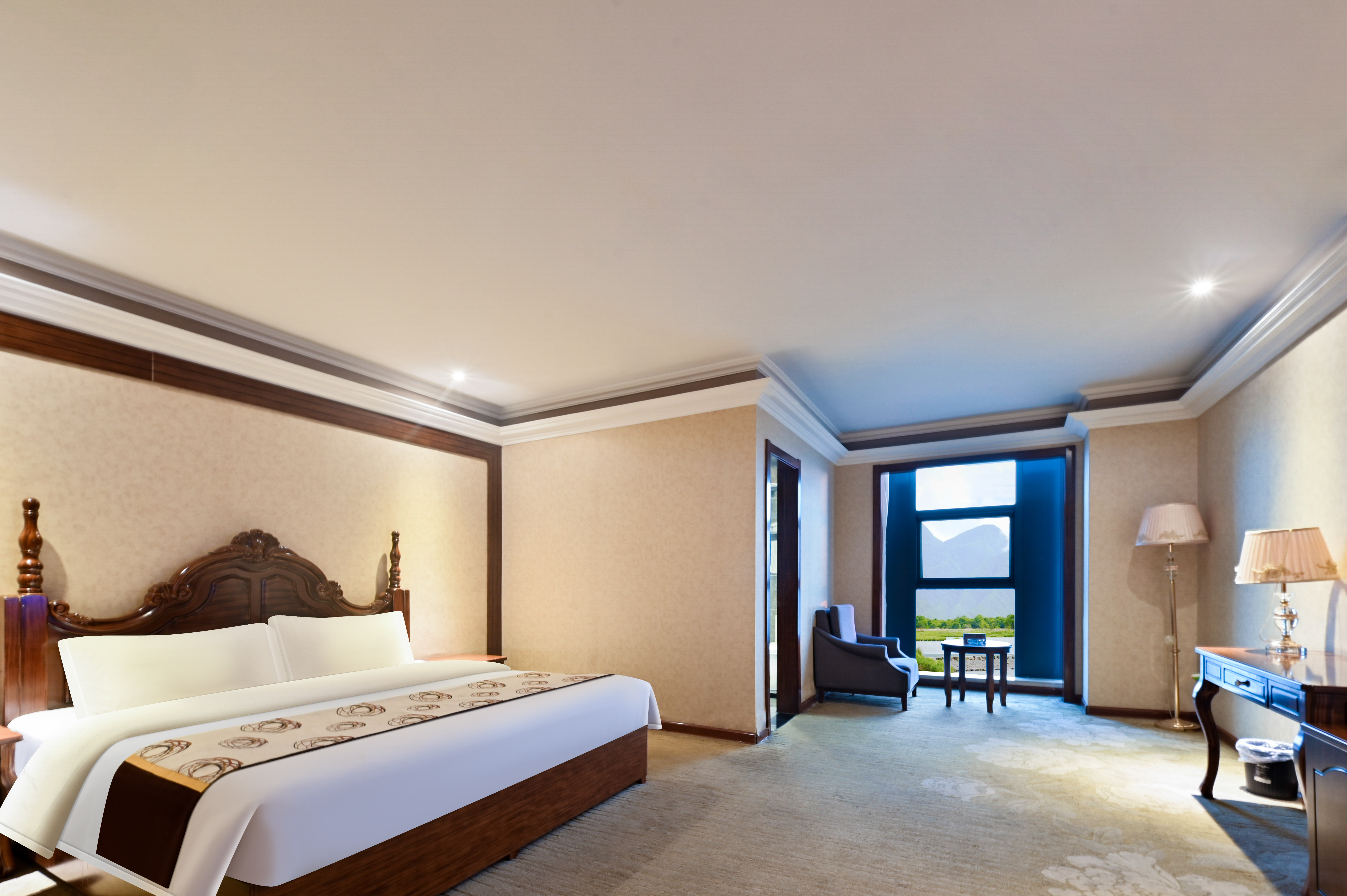 Mountain River Scenic View Selected Double Bed Room