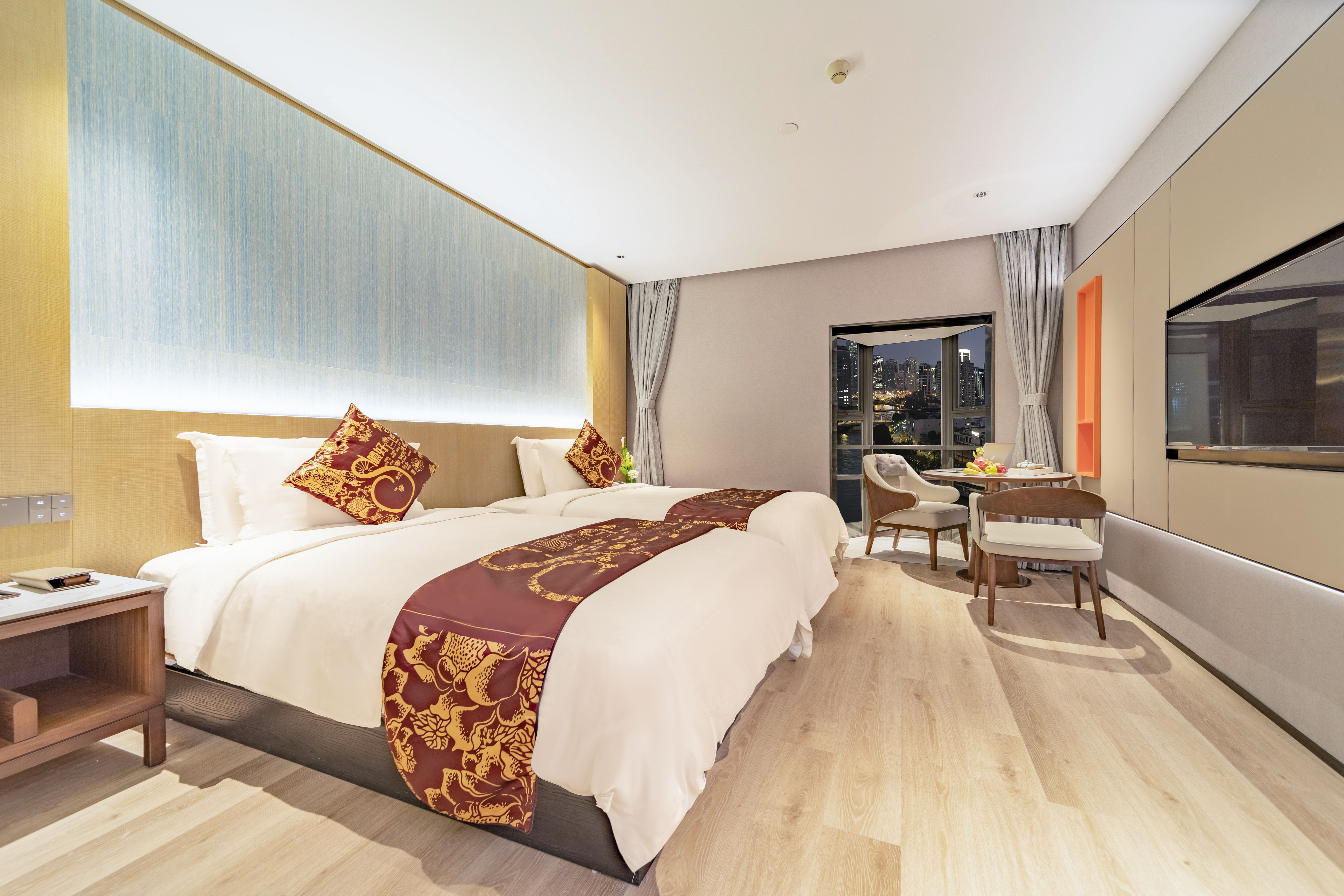 豪华低敏双床房（斯林百兰床垫）