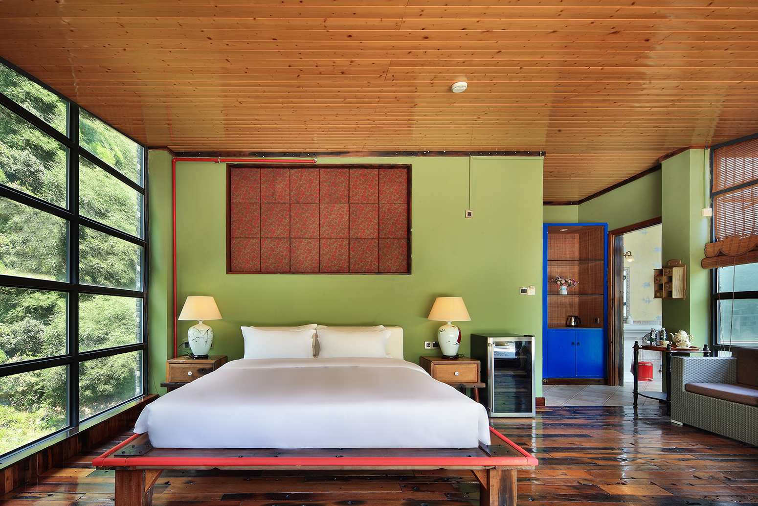 露台山景大床房（超大观景露台+观景品茶）