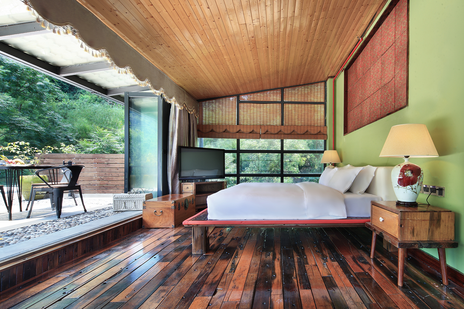 露台山景大床房（超大观景露台+观景品茶）