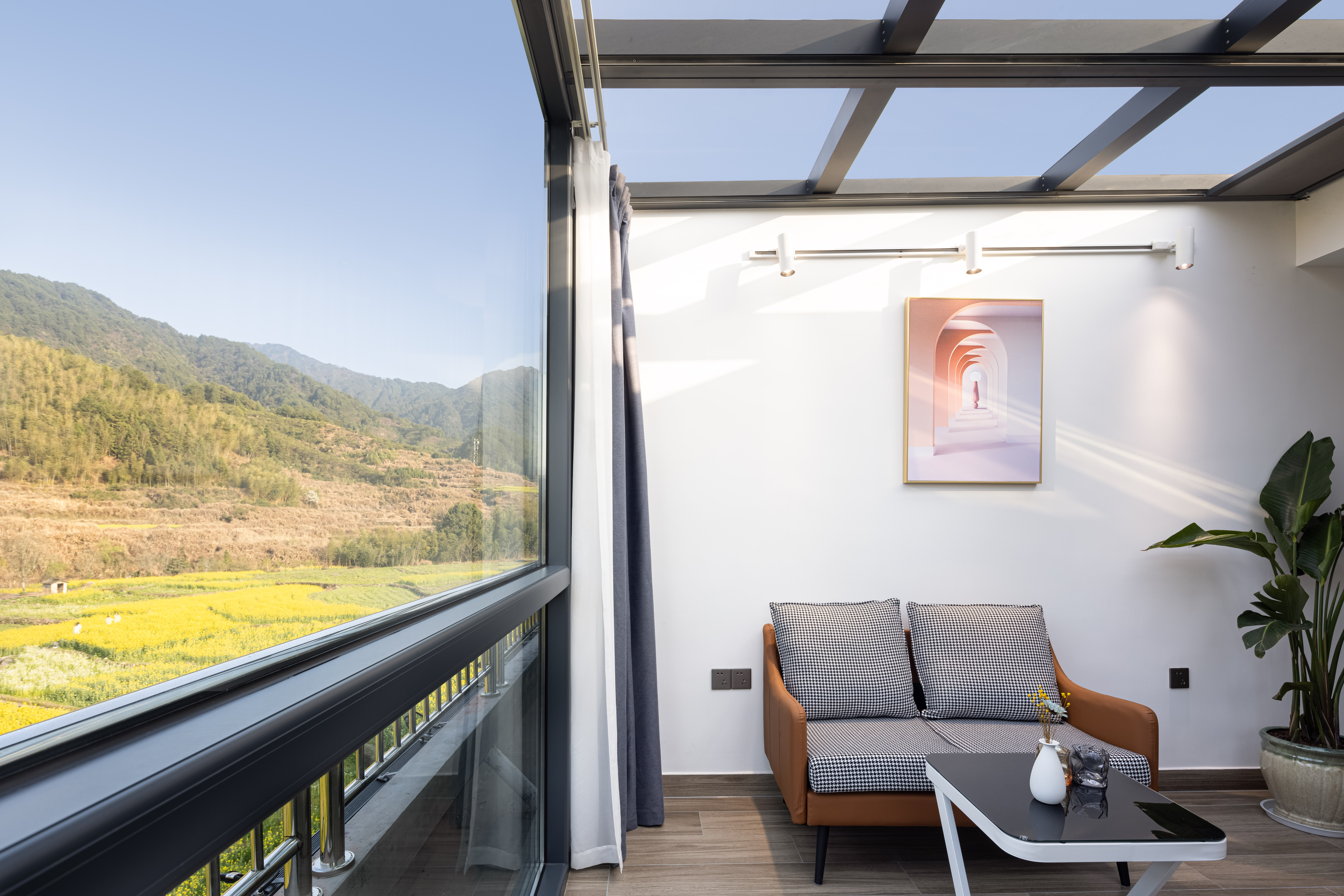 Guan Xing Starry Sky Double Bed Room With 270 ° View, Starry Sky Canopy, And View Of Sunrise And Moonrise From Bed