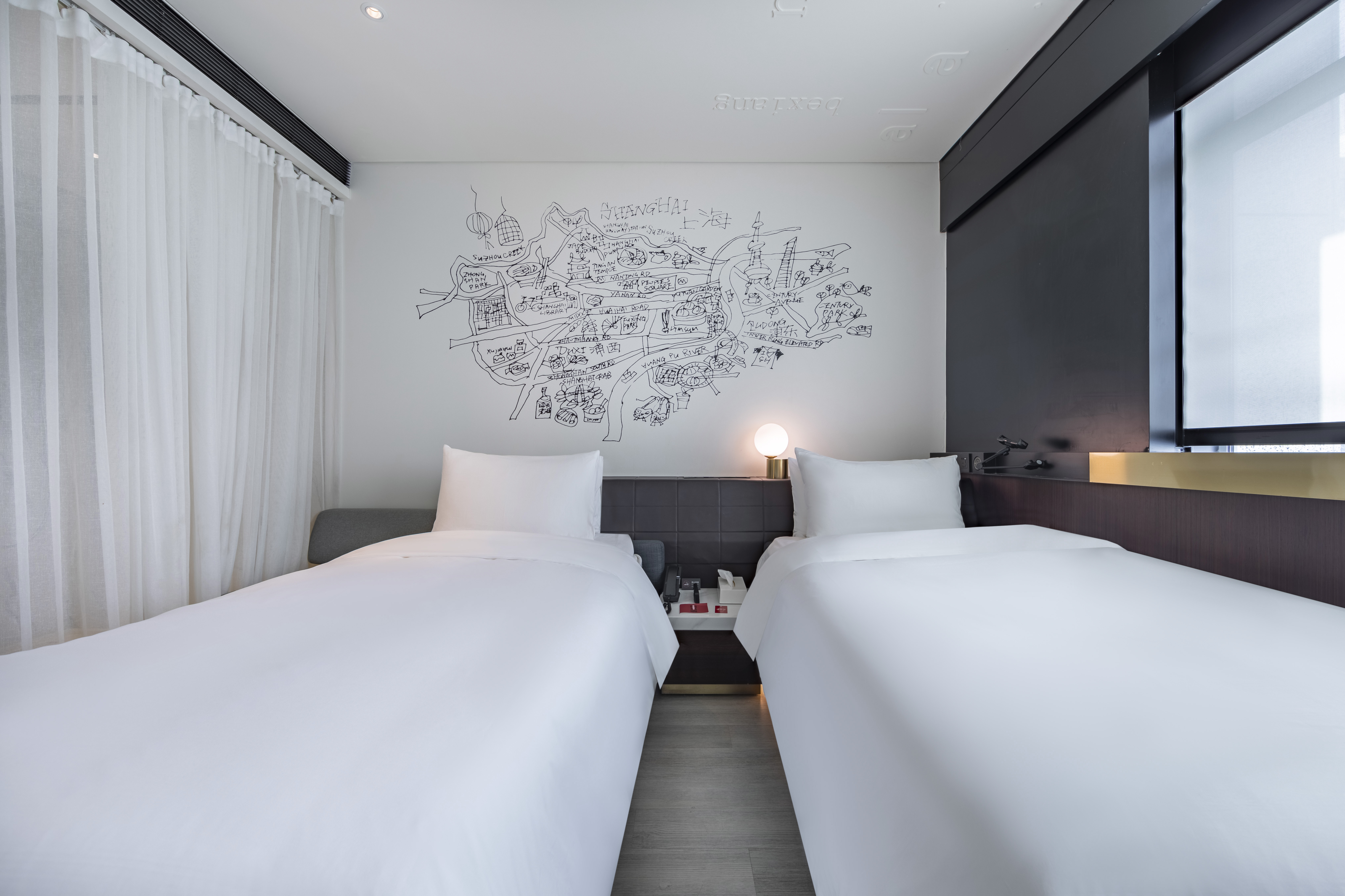 欢享双床房（德国汉斯格雅衞浴+乳胶床垫）