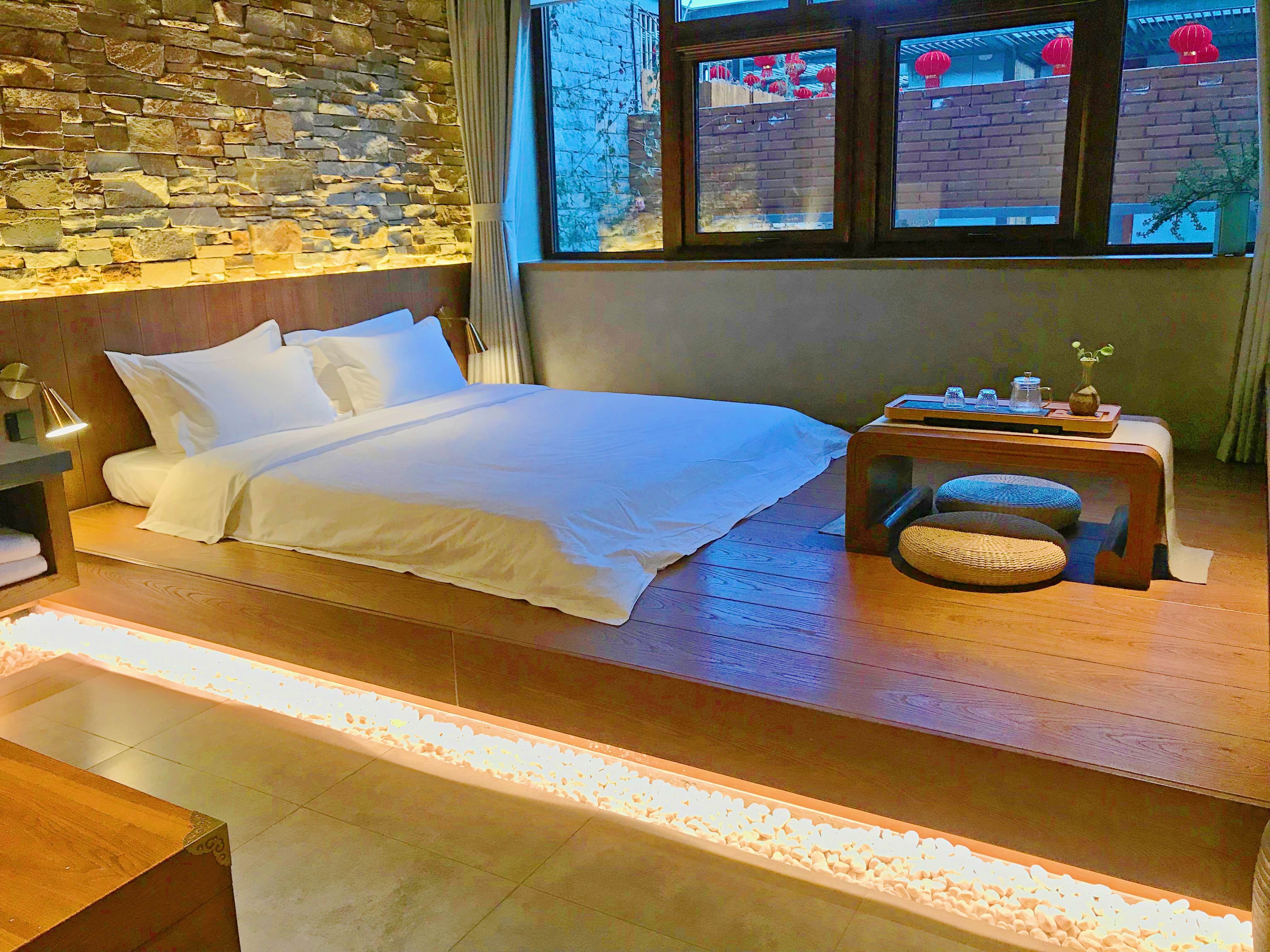 （虞美人）情侣大床房.院景+浴缸