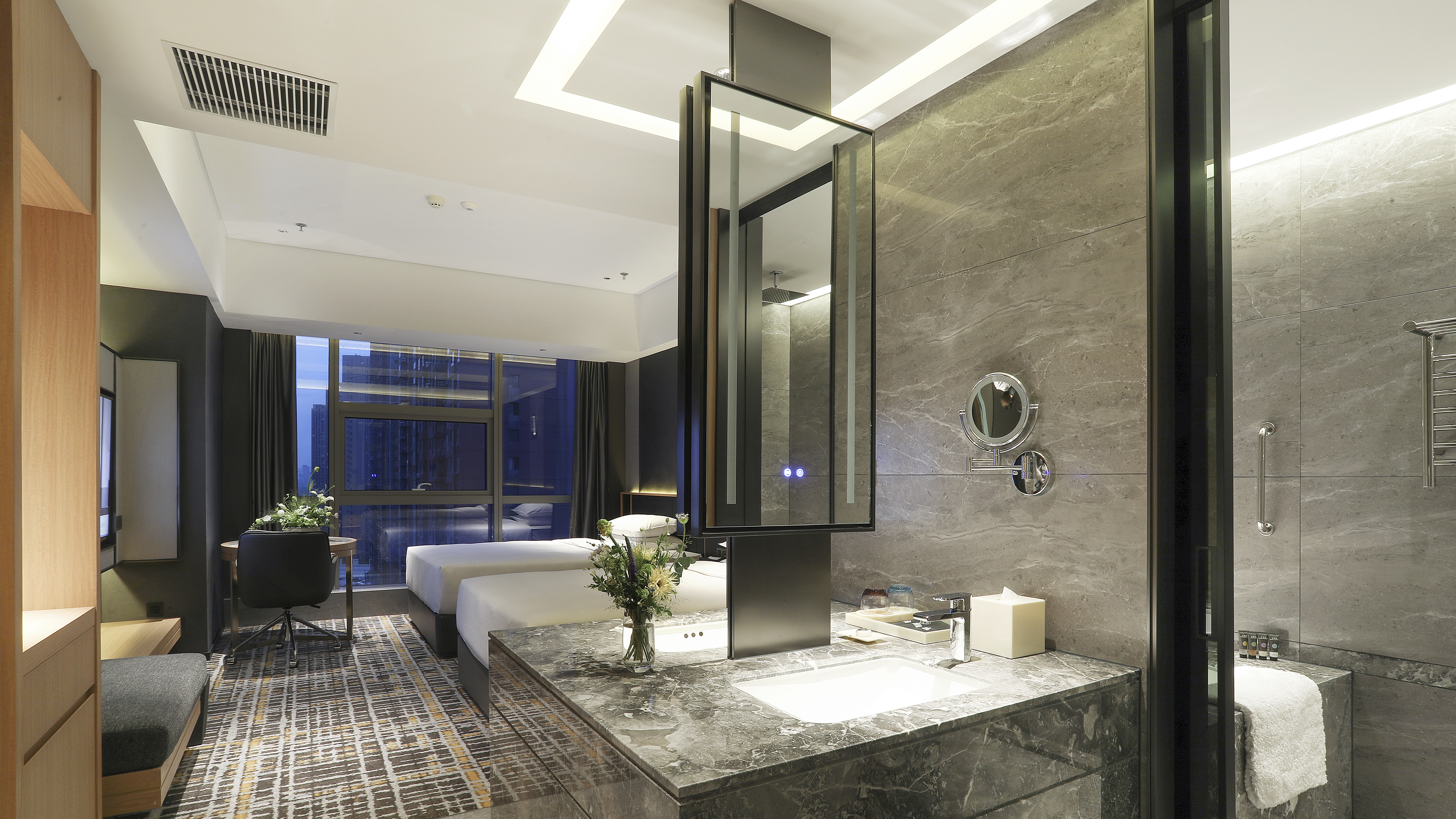 Executive Smart Room (2 Beds) (Fridge, Bathtub)