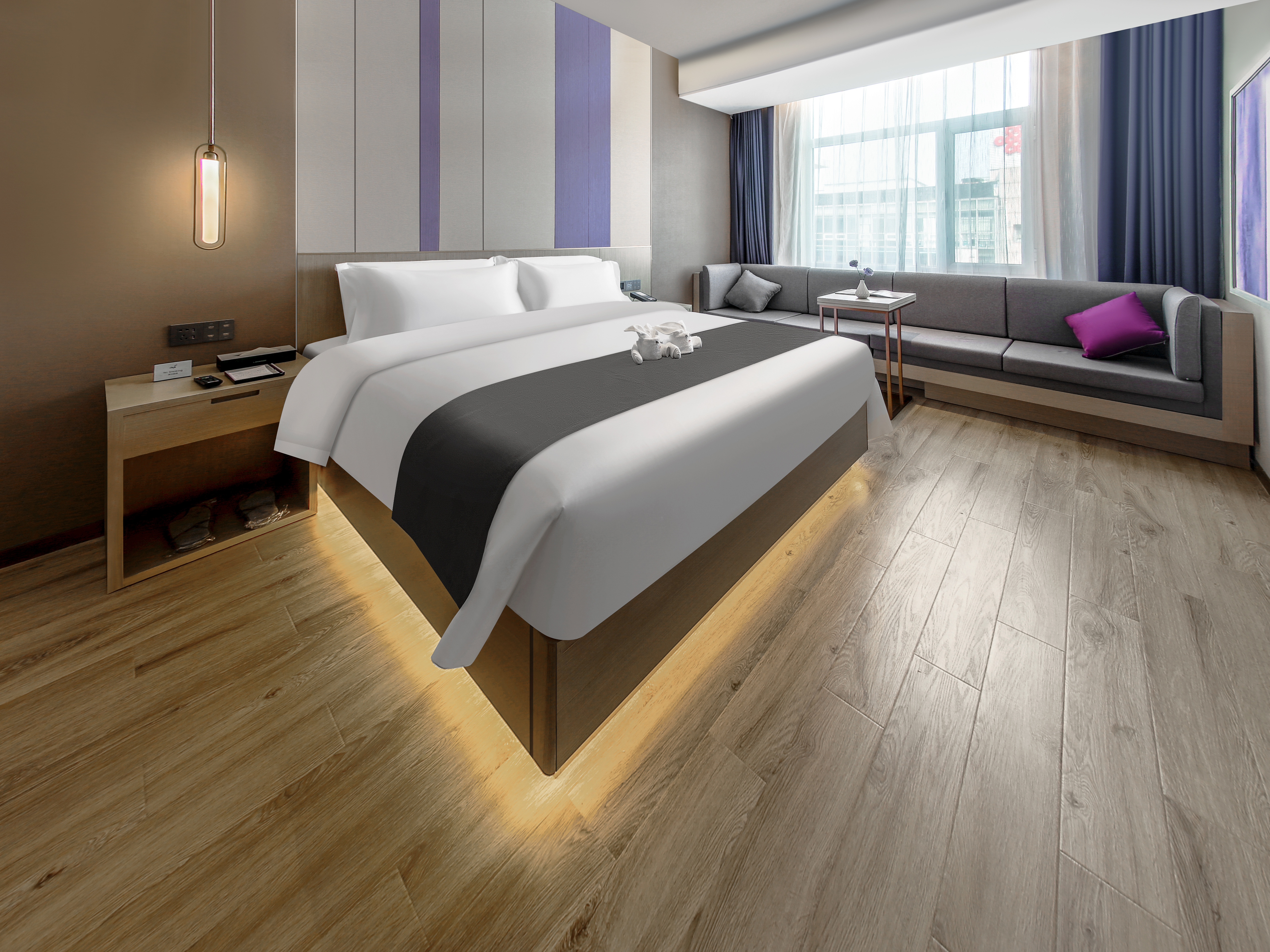 商务大床房（慕斯睡眠床垫+梦洁床品+全屋智控+电视投屏）