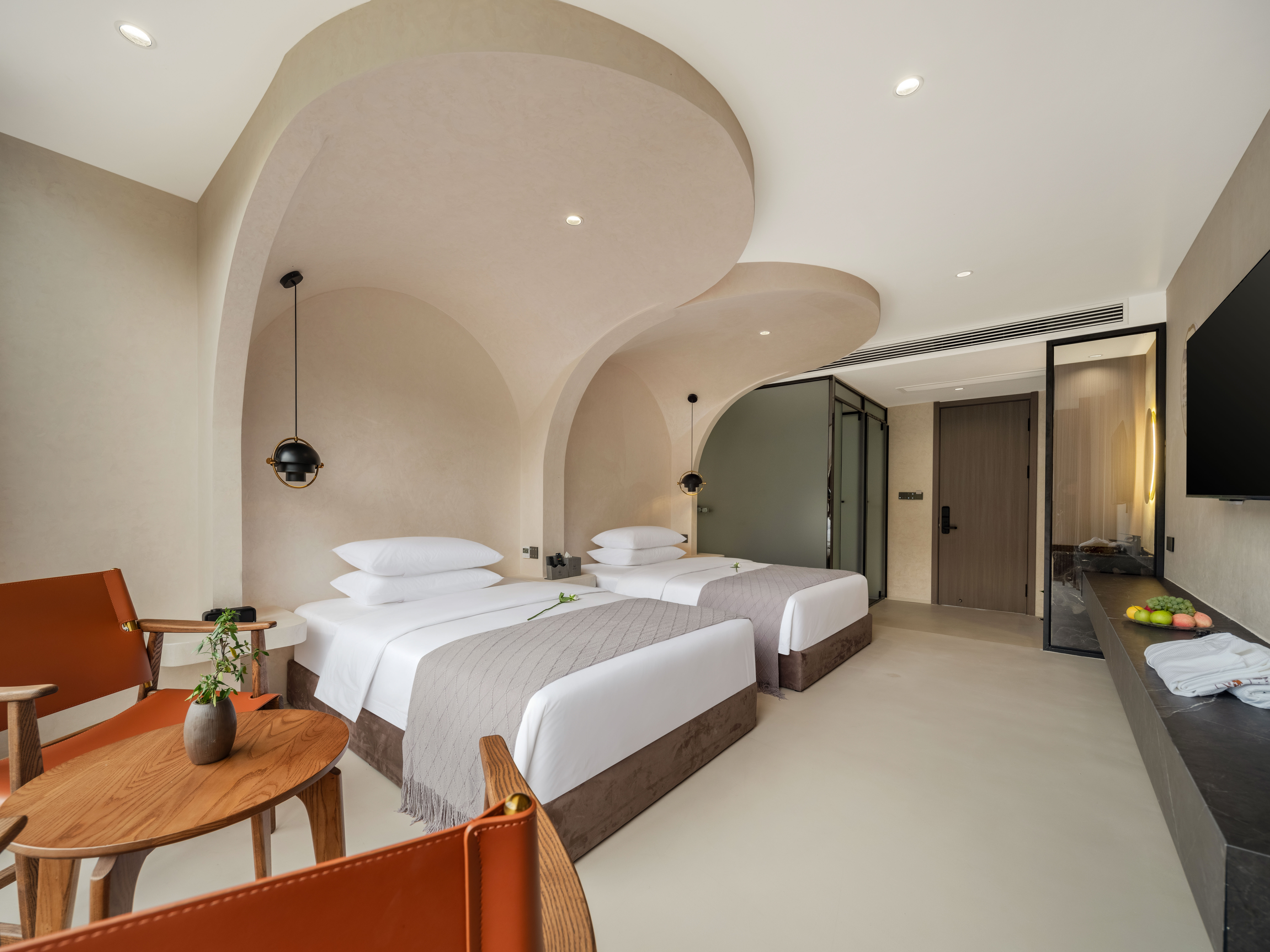 180 ° Riverside Scenic Twin Room (Super Large Lcd Tv + Smart Home)