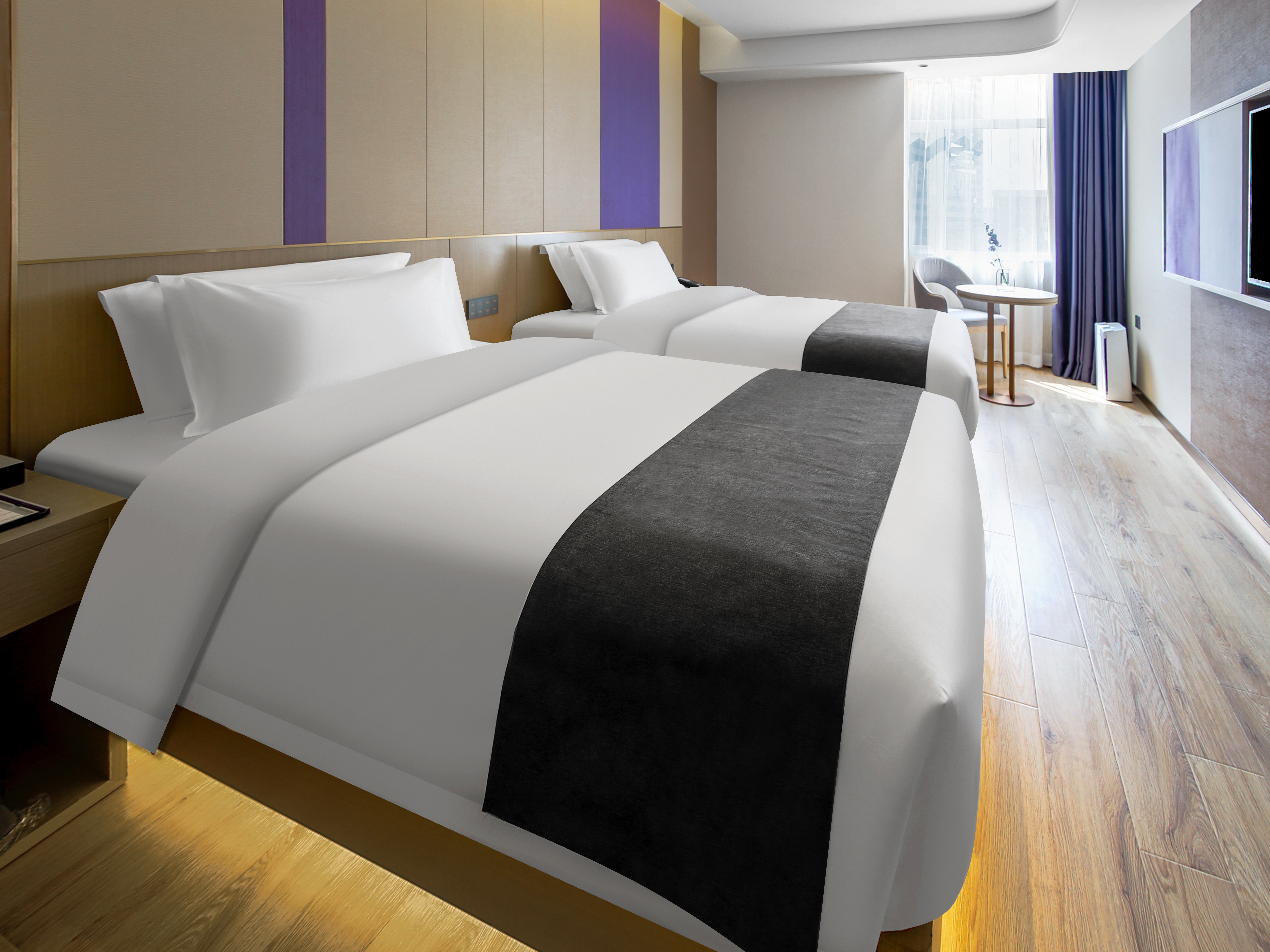 豪华双床房（慕斯睡眠床垫+梦洁床品+全屋智控+电视投屏）