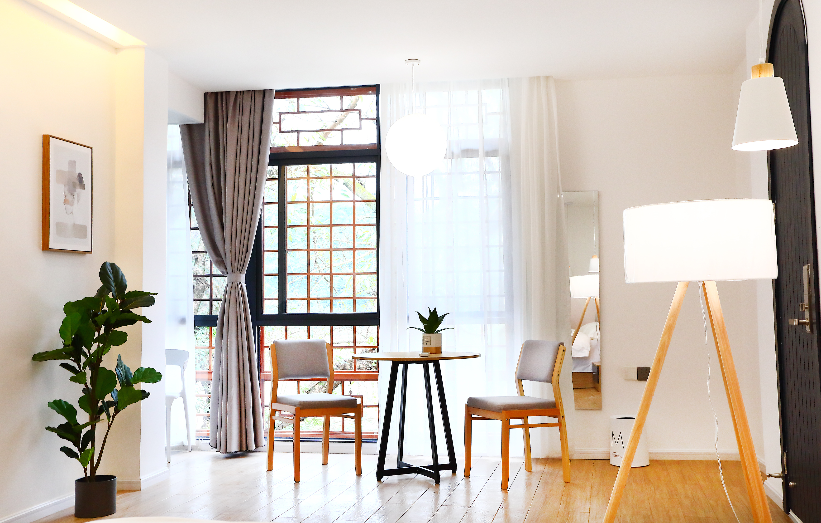 陌溪小院_豪华大床房+茶台+洗衣机+冰箱