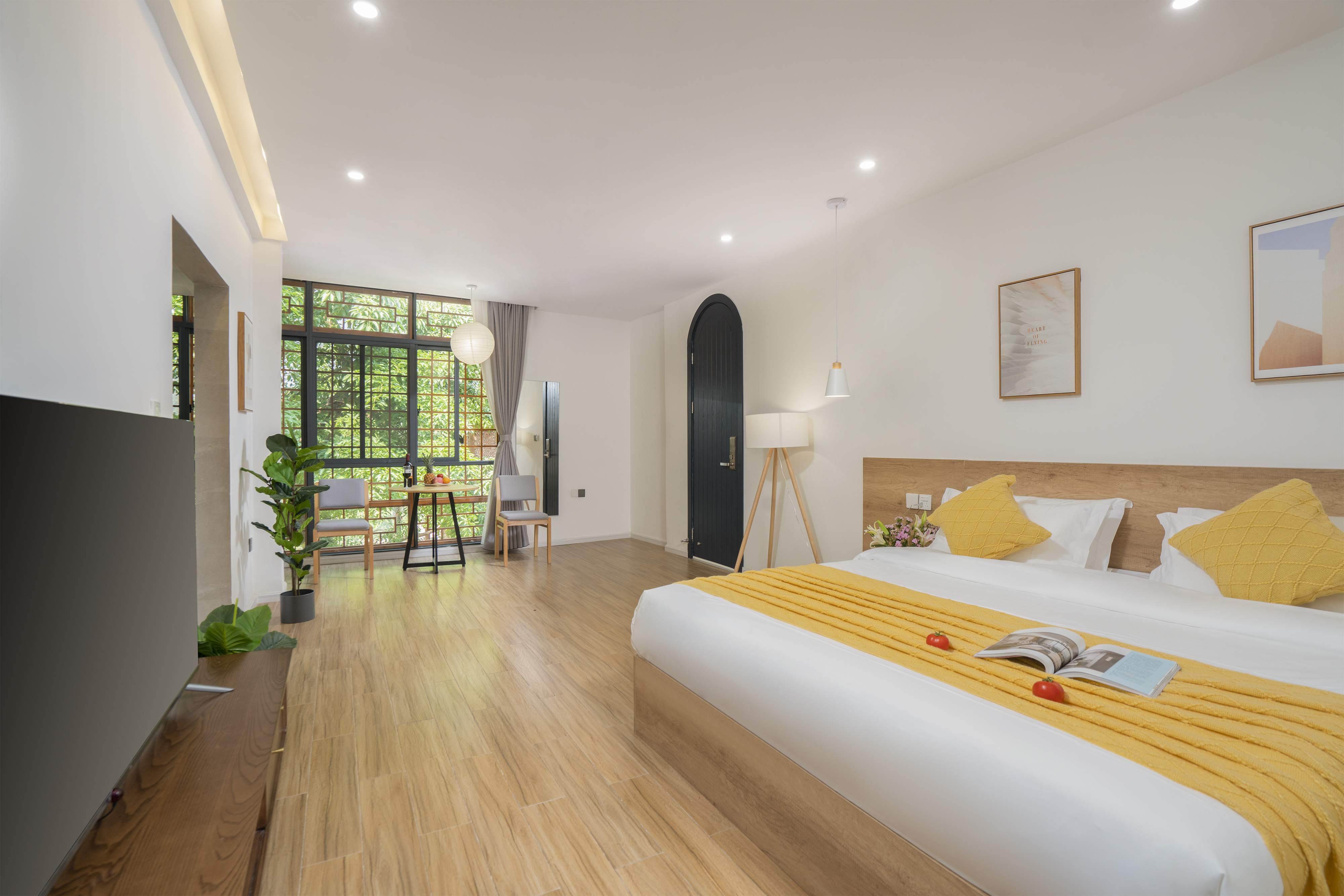 陌溪小院_豪华大床房+茶台+洗衣机+冰箱