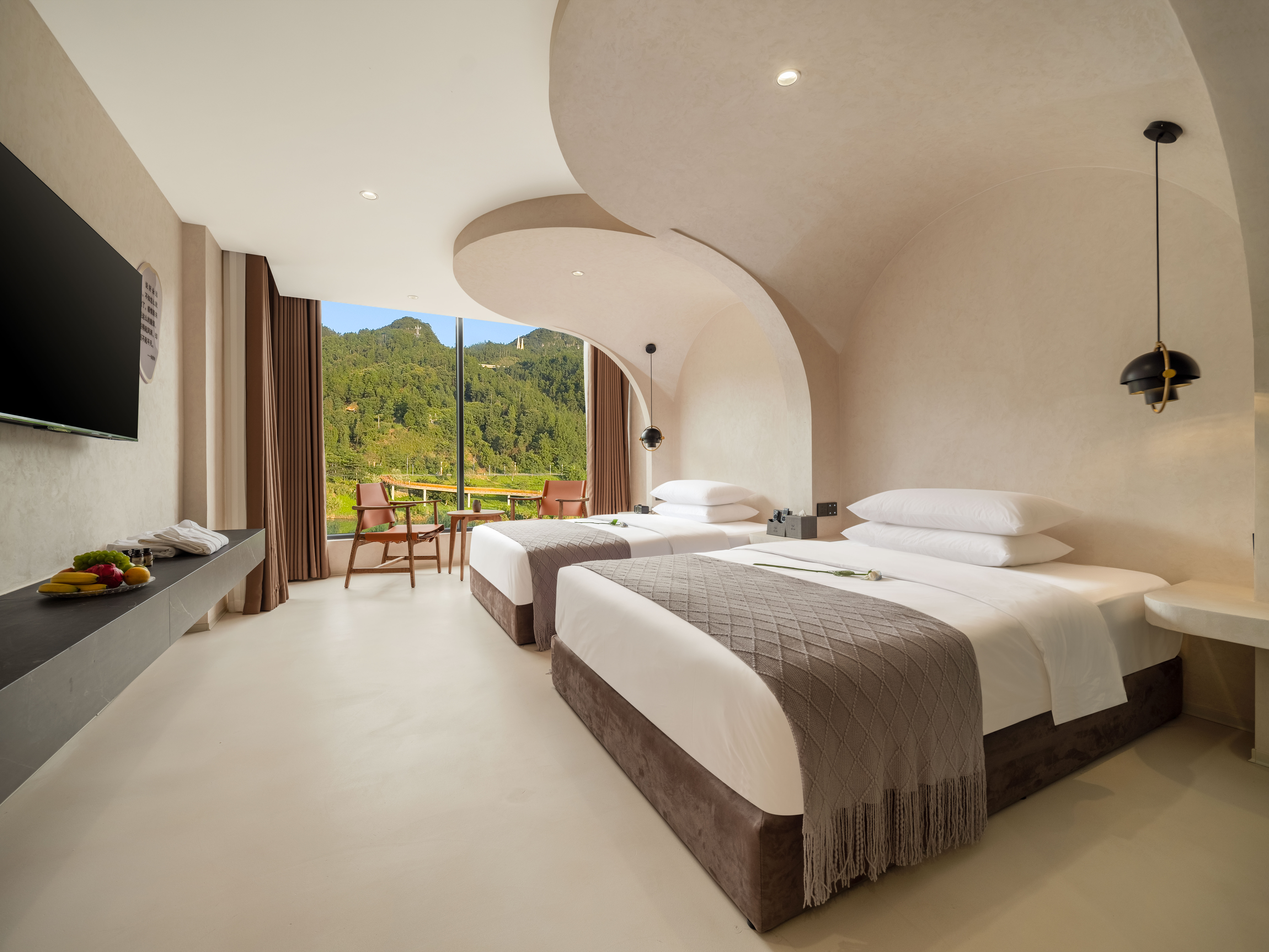 180 ° Riverside Scenic Twin Room (Super Large Lcd Tv + Smart Home)