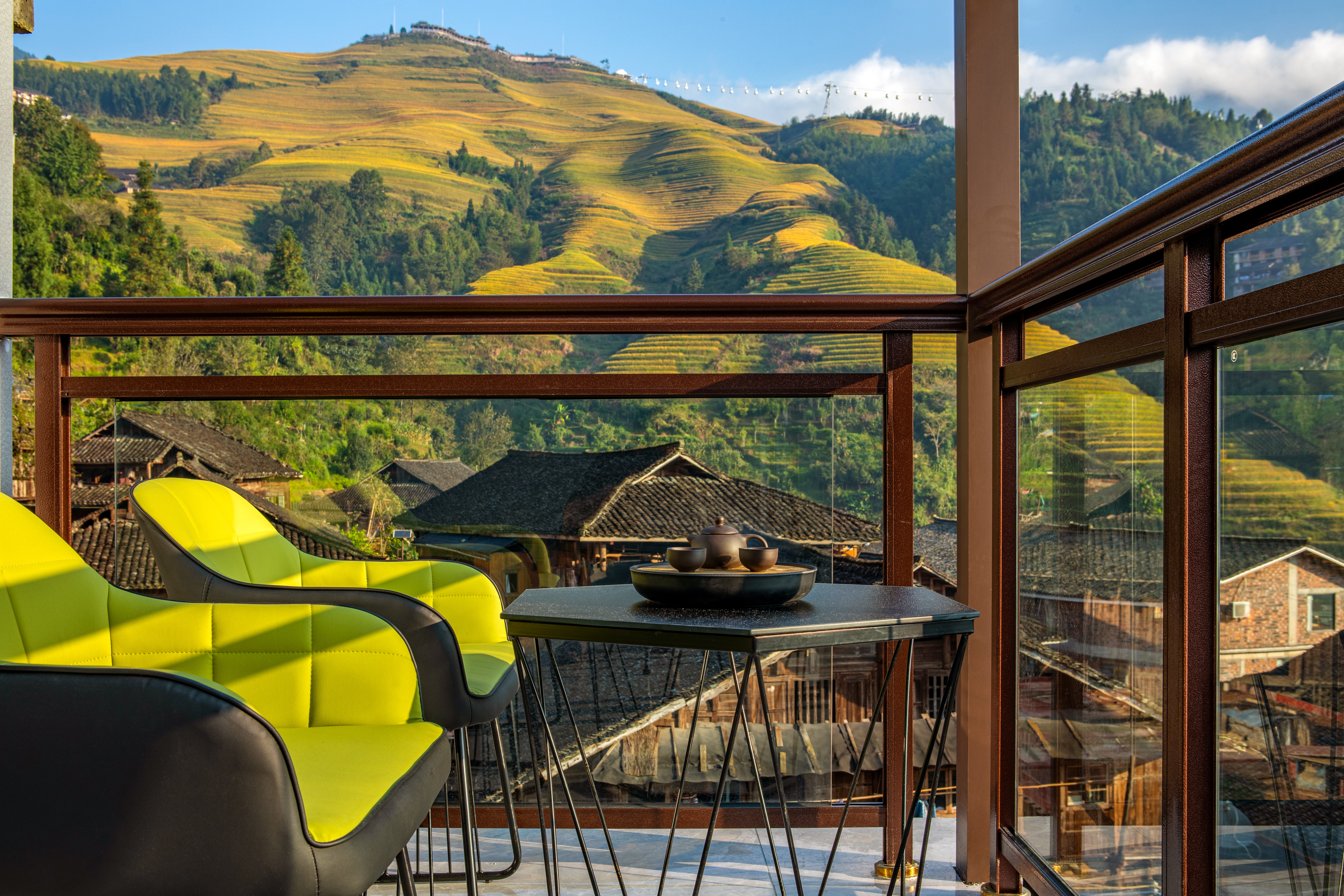 金色稻浪·270度日出观景阳台双床房