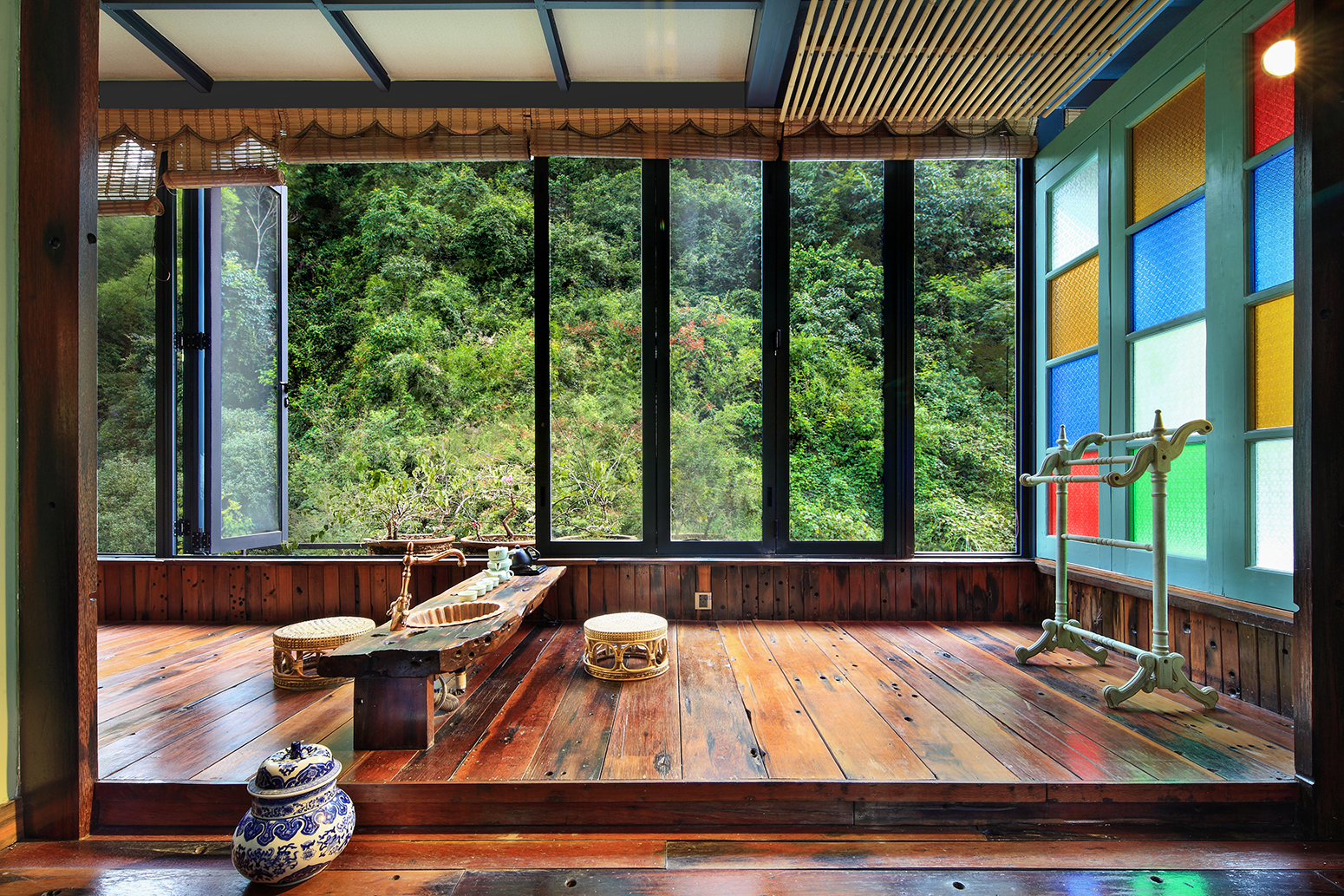 岭南风情双床房（房间超大+窗台品茶+观景浴缸）