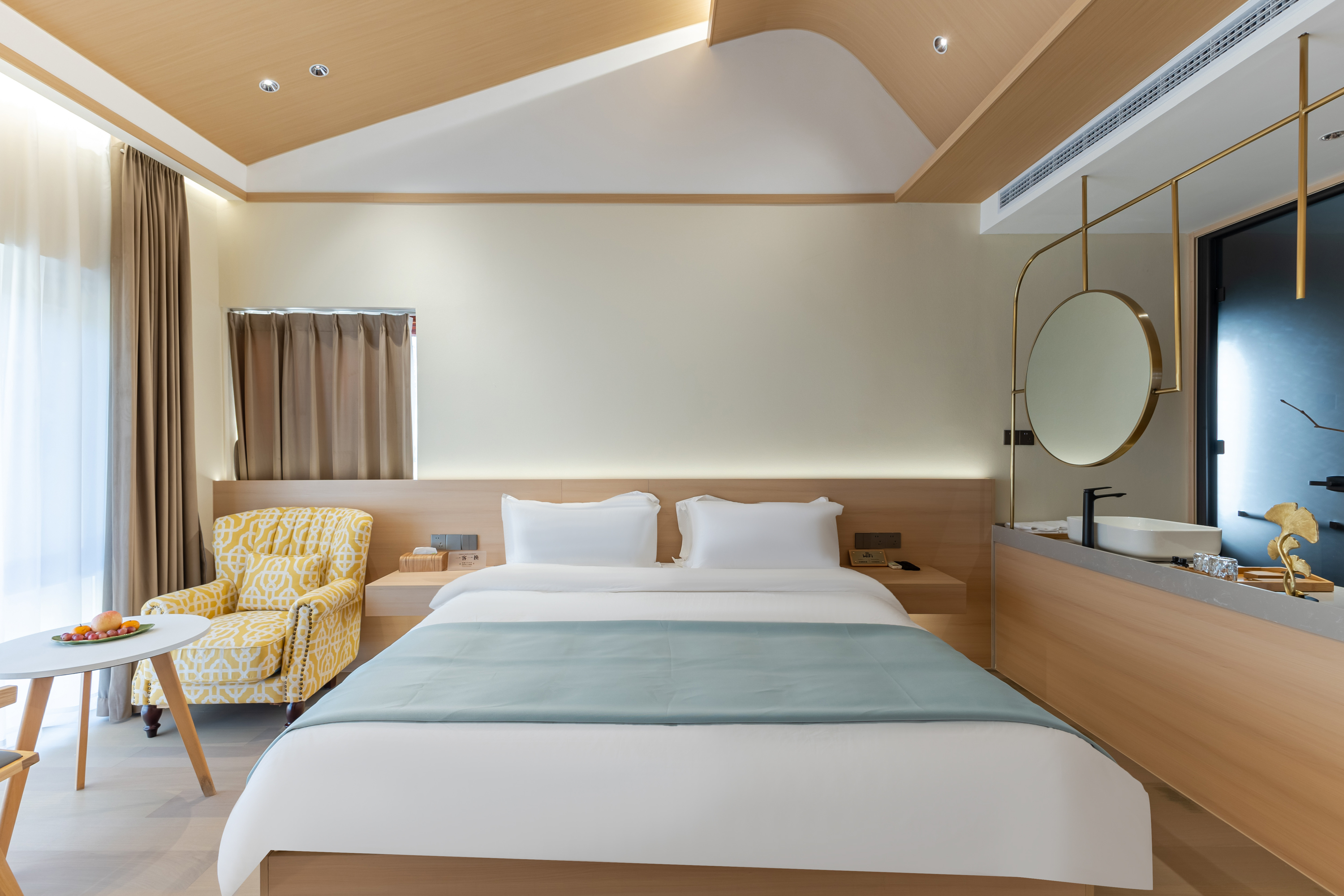 山雨·【舒适大床房】山景、田园风光