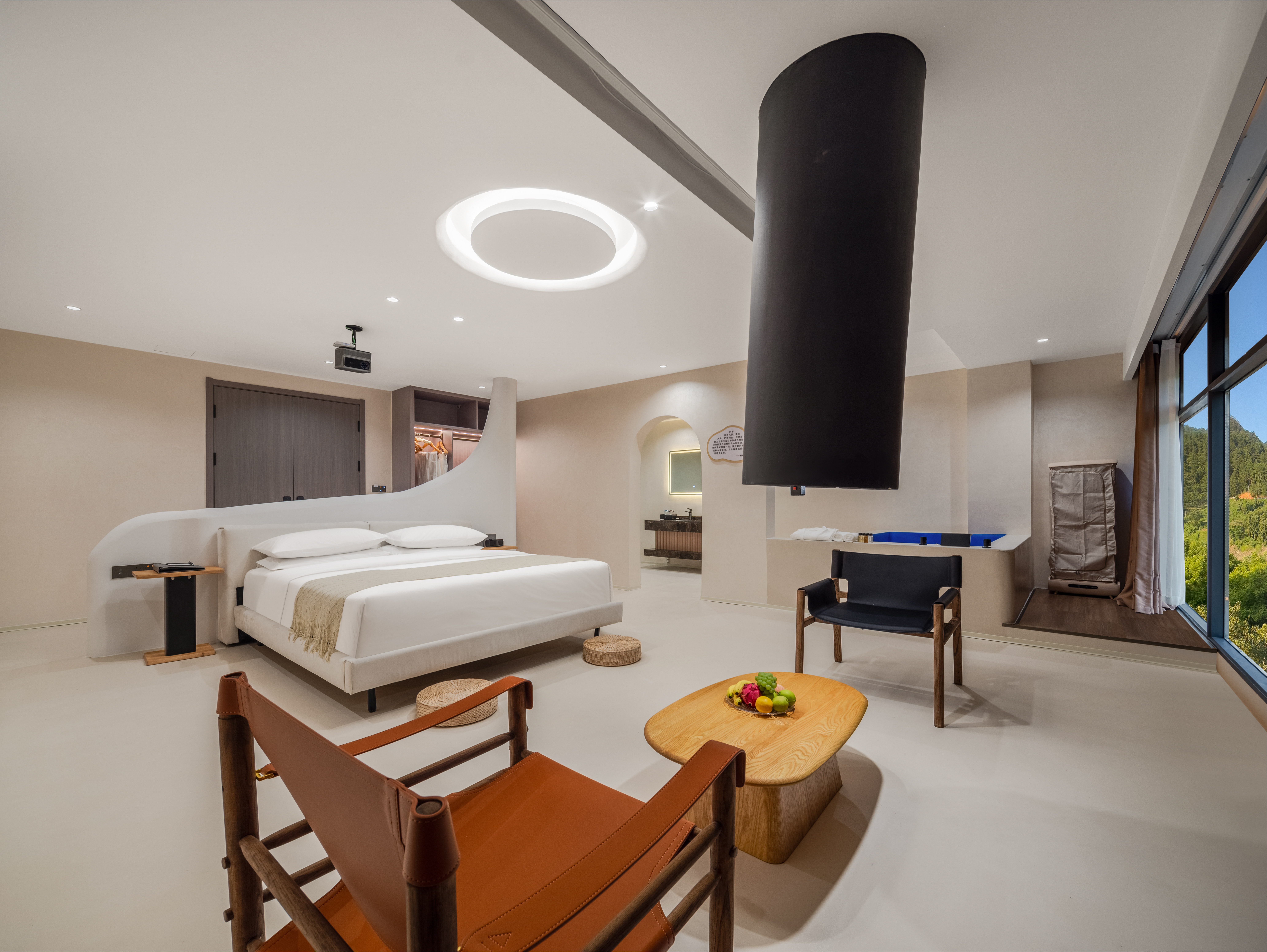 270 ° Full Riverside Scenic Mega-View Room With Private Tub, Large Screen Projection, Romantic Mist, And Smart Home