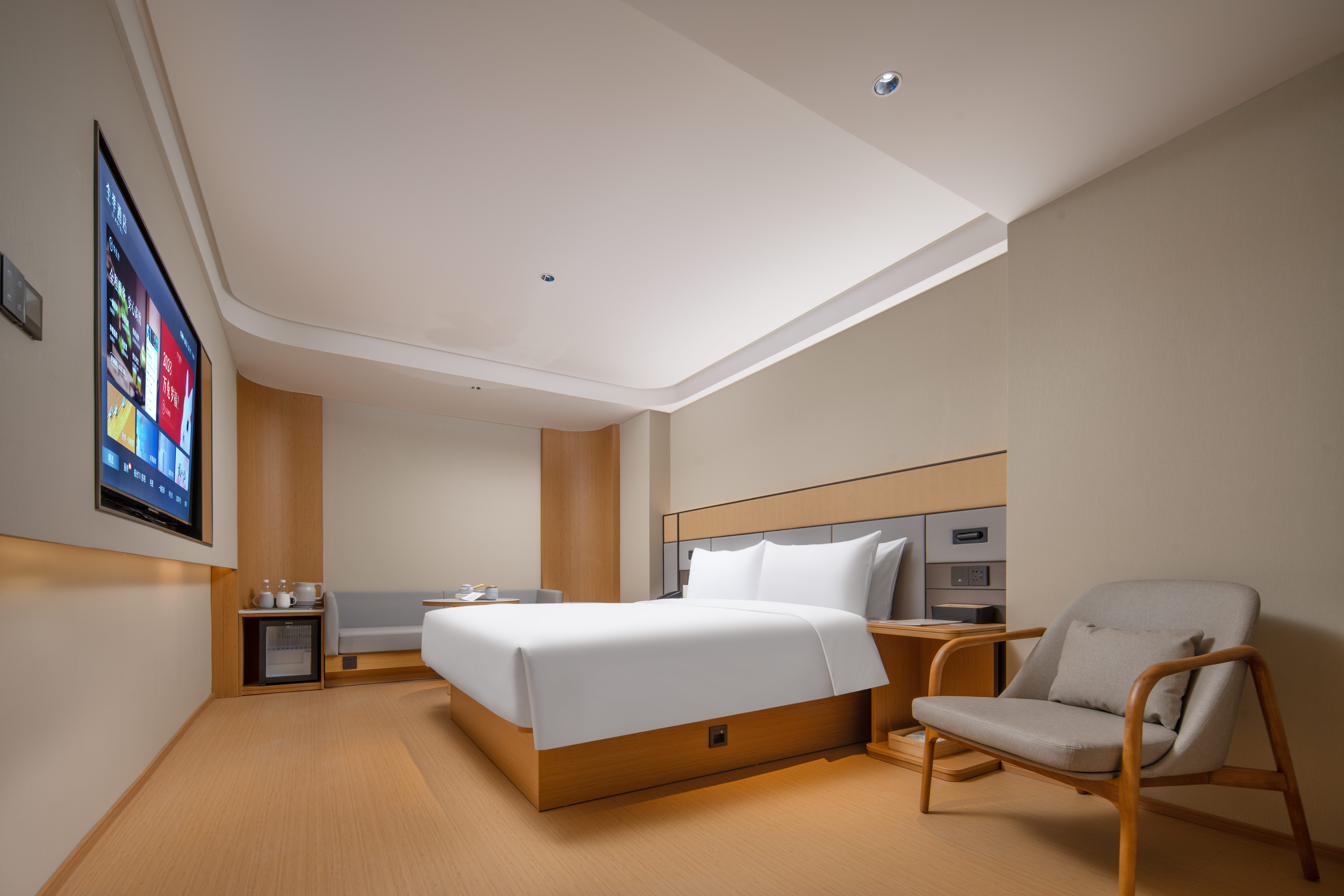 套房【金可儿床垫?65寸电视投屏?小冰箱】