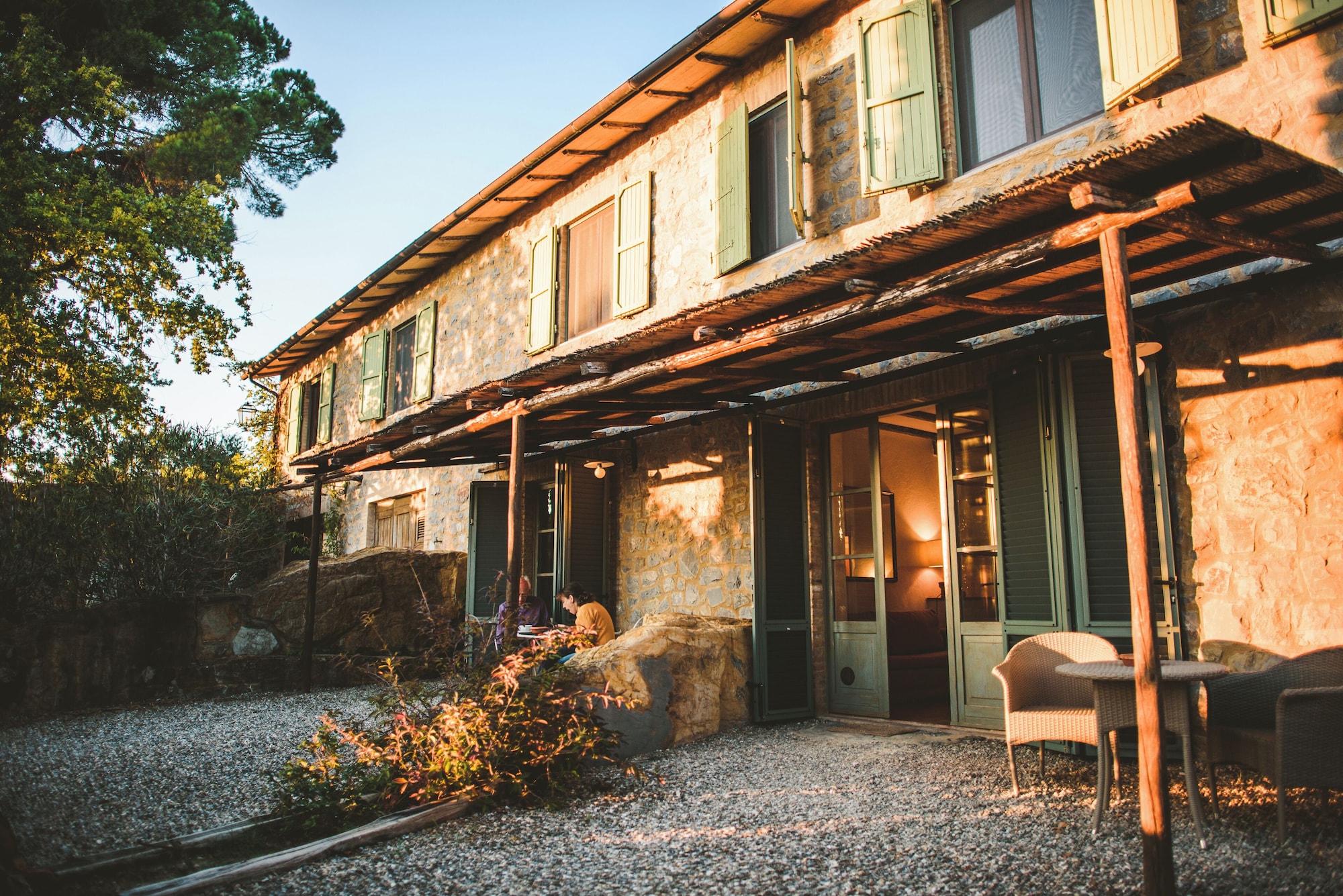 奢华双人房， 1 张双人床， 葡萄庄园景观， 花园