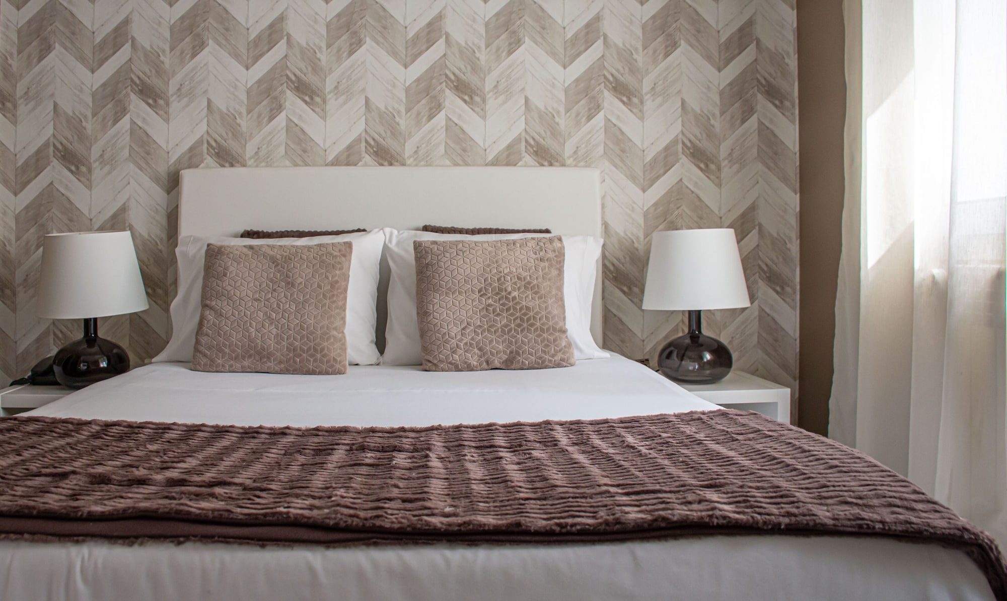 基础双人房， 城市景观