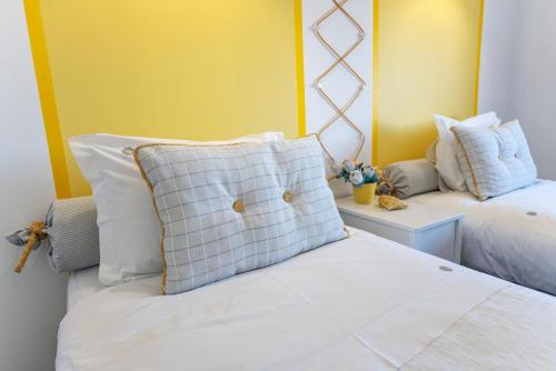 市景双床间 - 带外部私人浴室