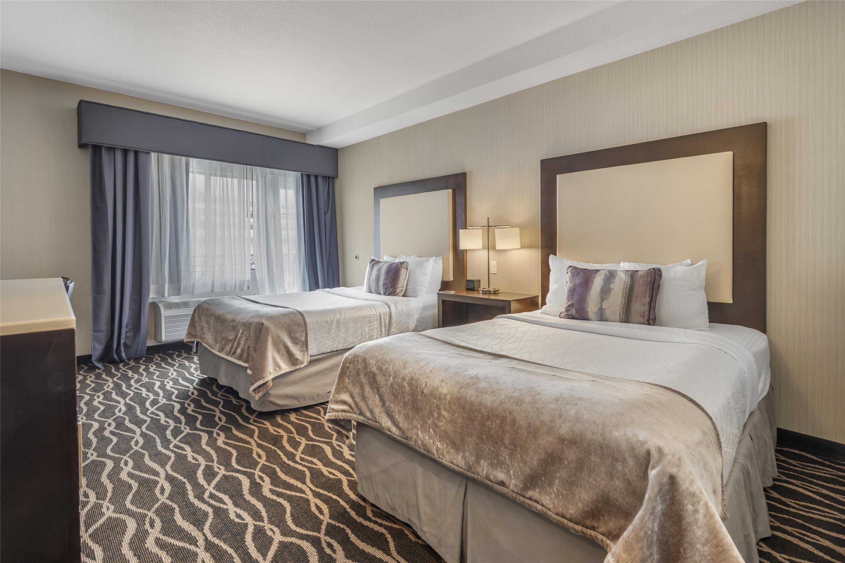 2张双人床，非吸烟房，高速互联网接入，阳台