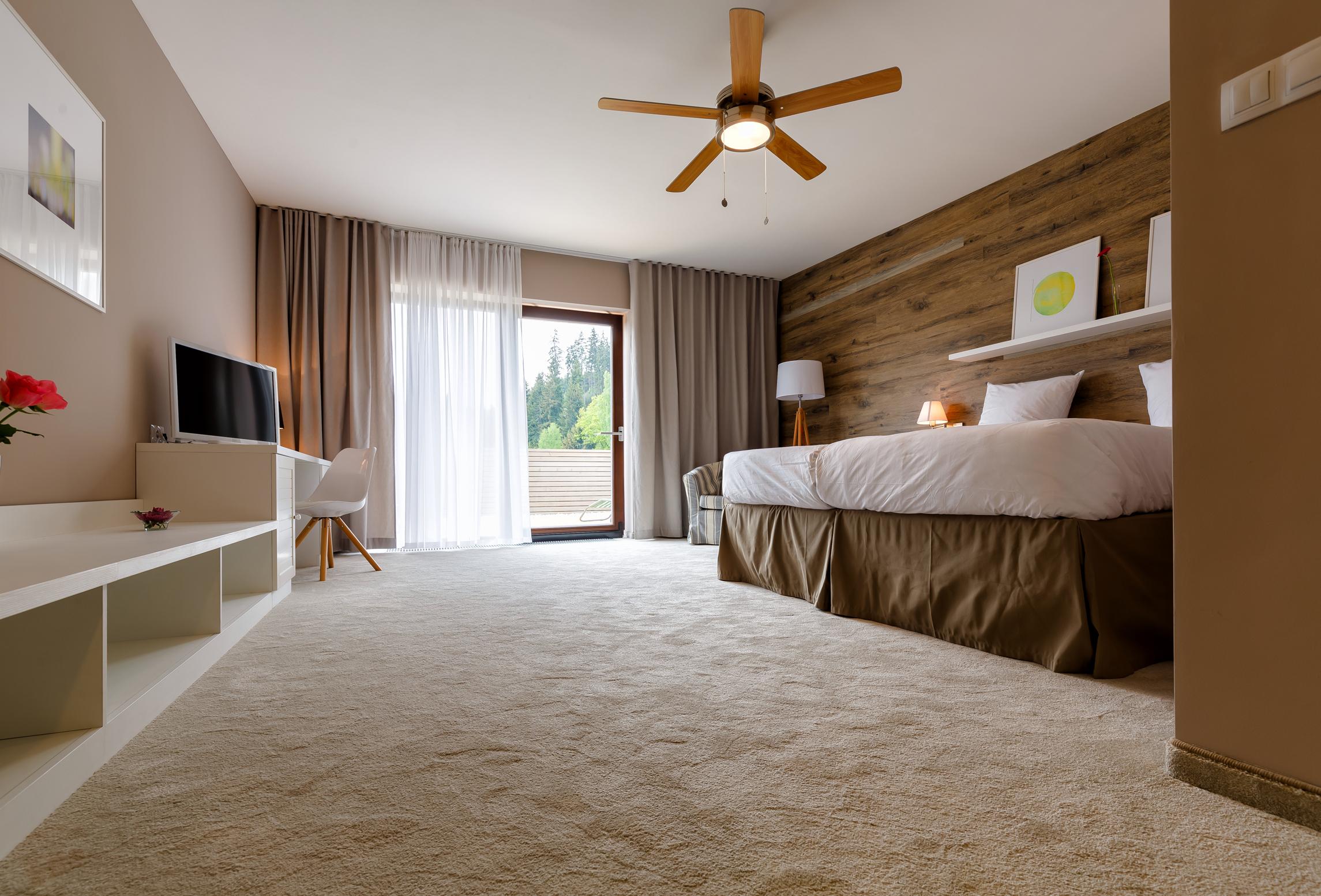 高尔夫球场景高级双人或双床间