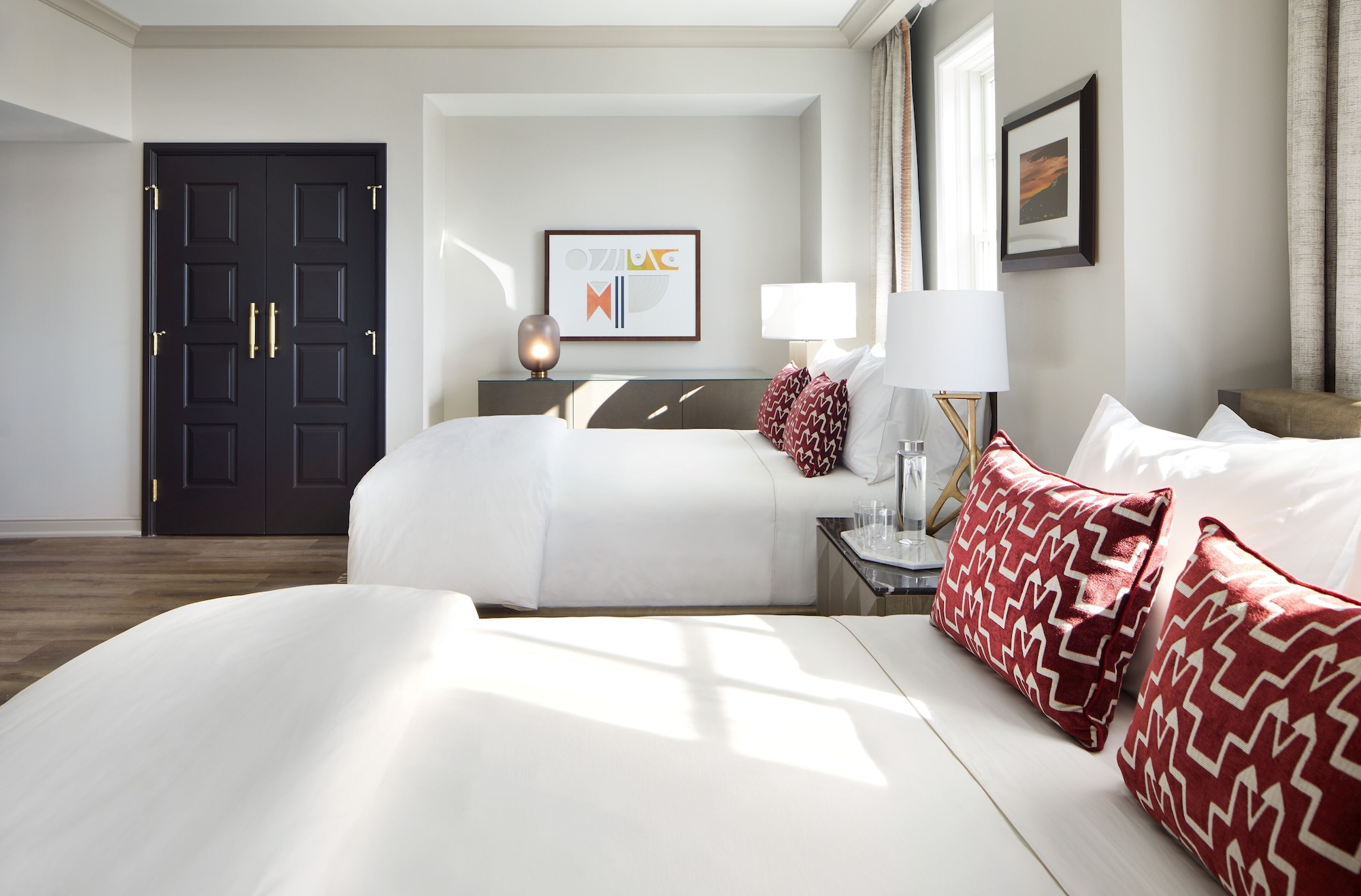 经典客房， 2 张大床， 无障碍