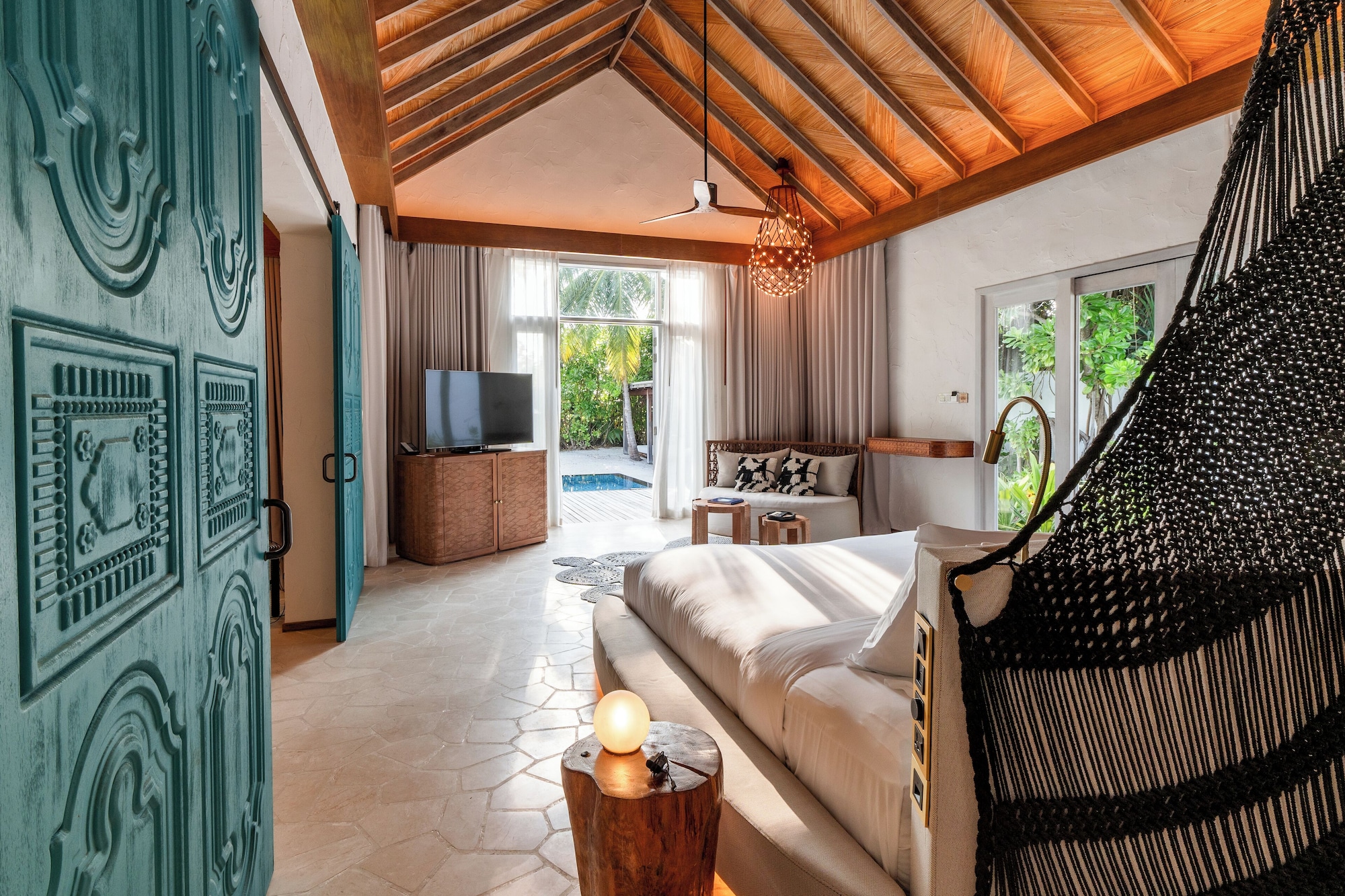 海滩日落别墅 - 带泳池