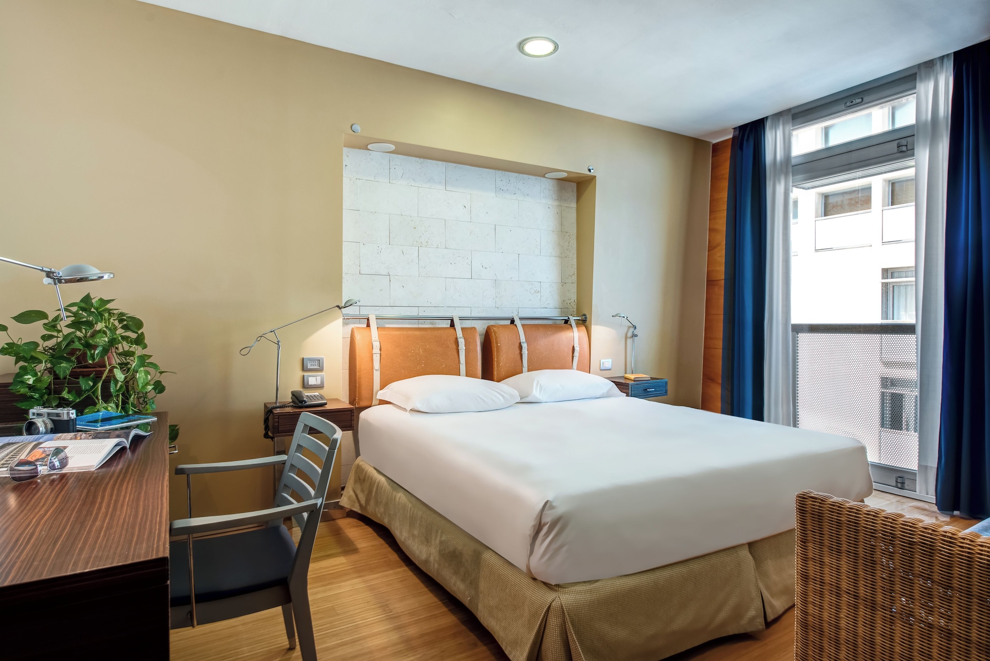 标准双人房，局部海景