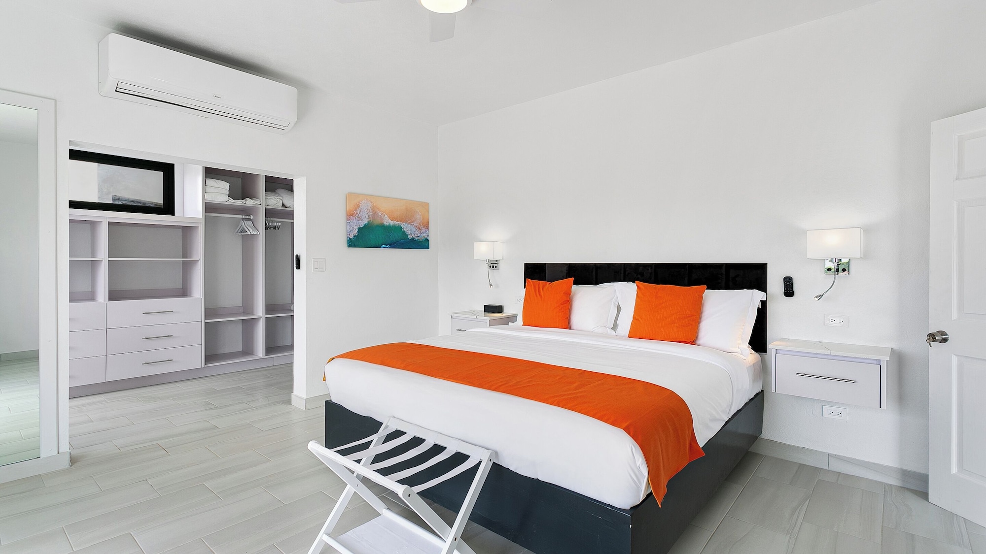 豪华部分海景套房 - 带庭院