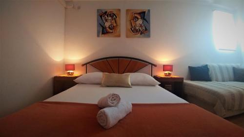 双人间 - 带厨房和海景