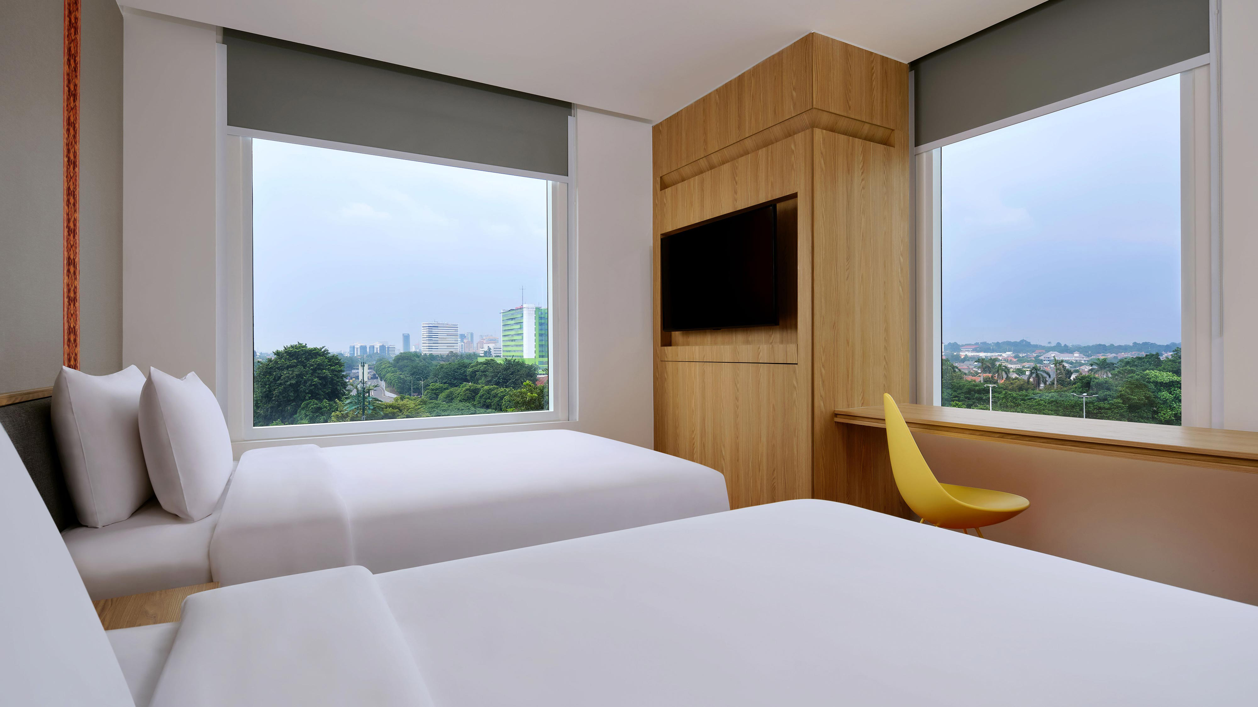 豪华双单人床房