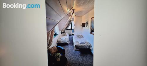 带阳台的双床房