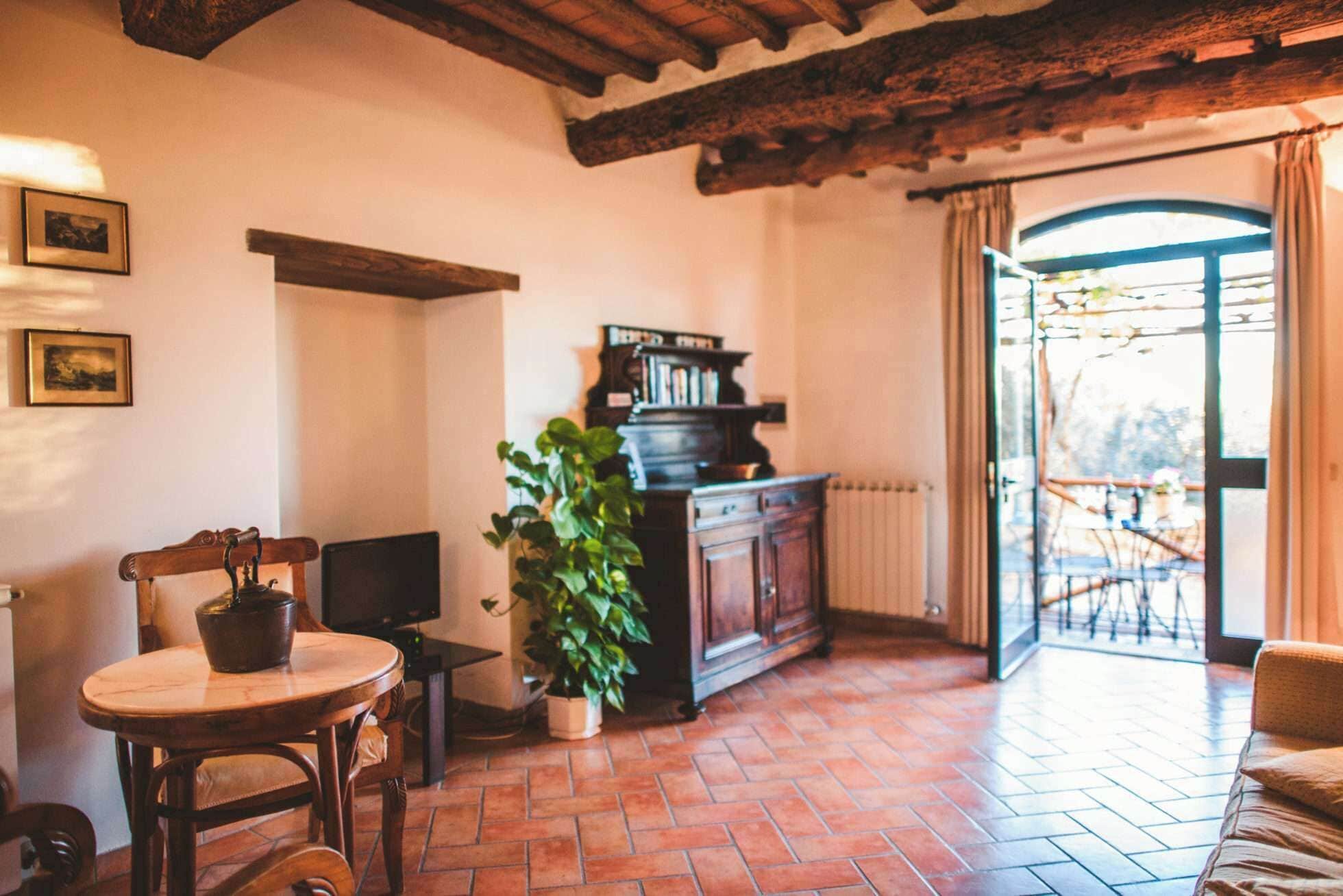 带葡萄园景观的一卧室公寓