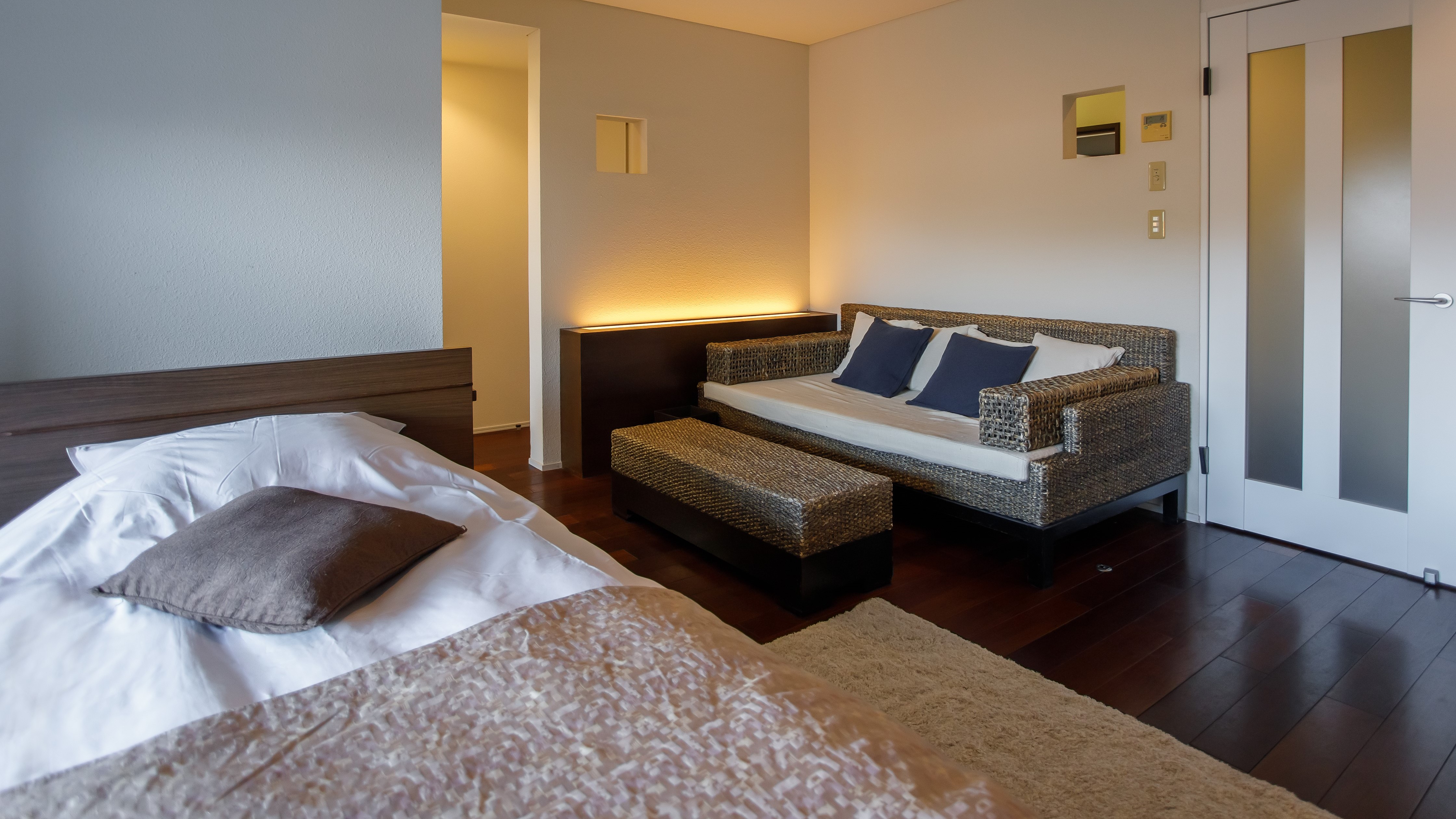 豪华双床房，山景，河景，禁烟