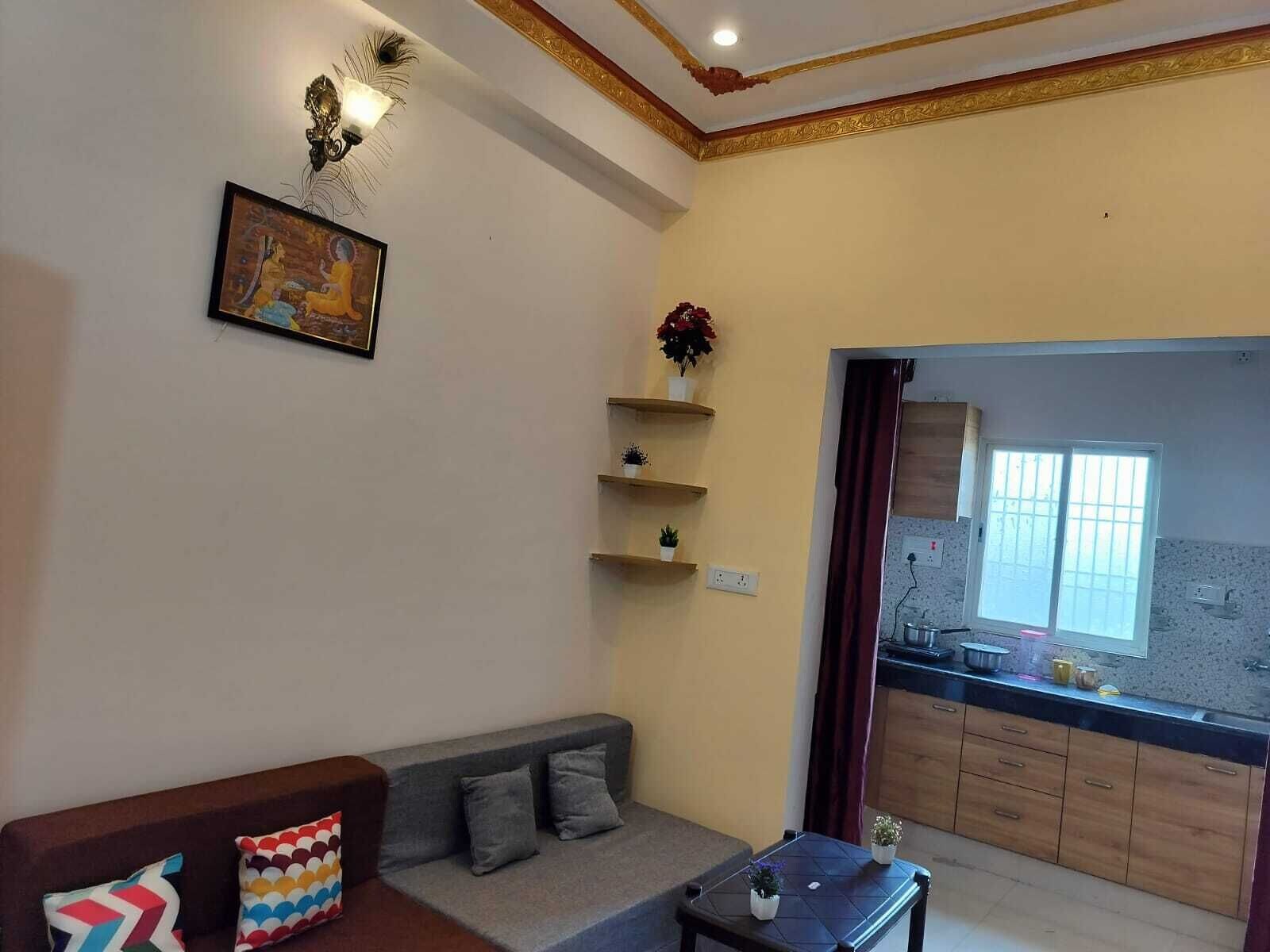 奢华公寓， 多张床， 阳台， 城市景观